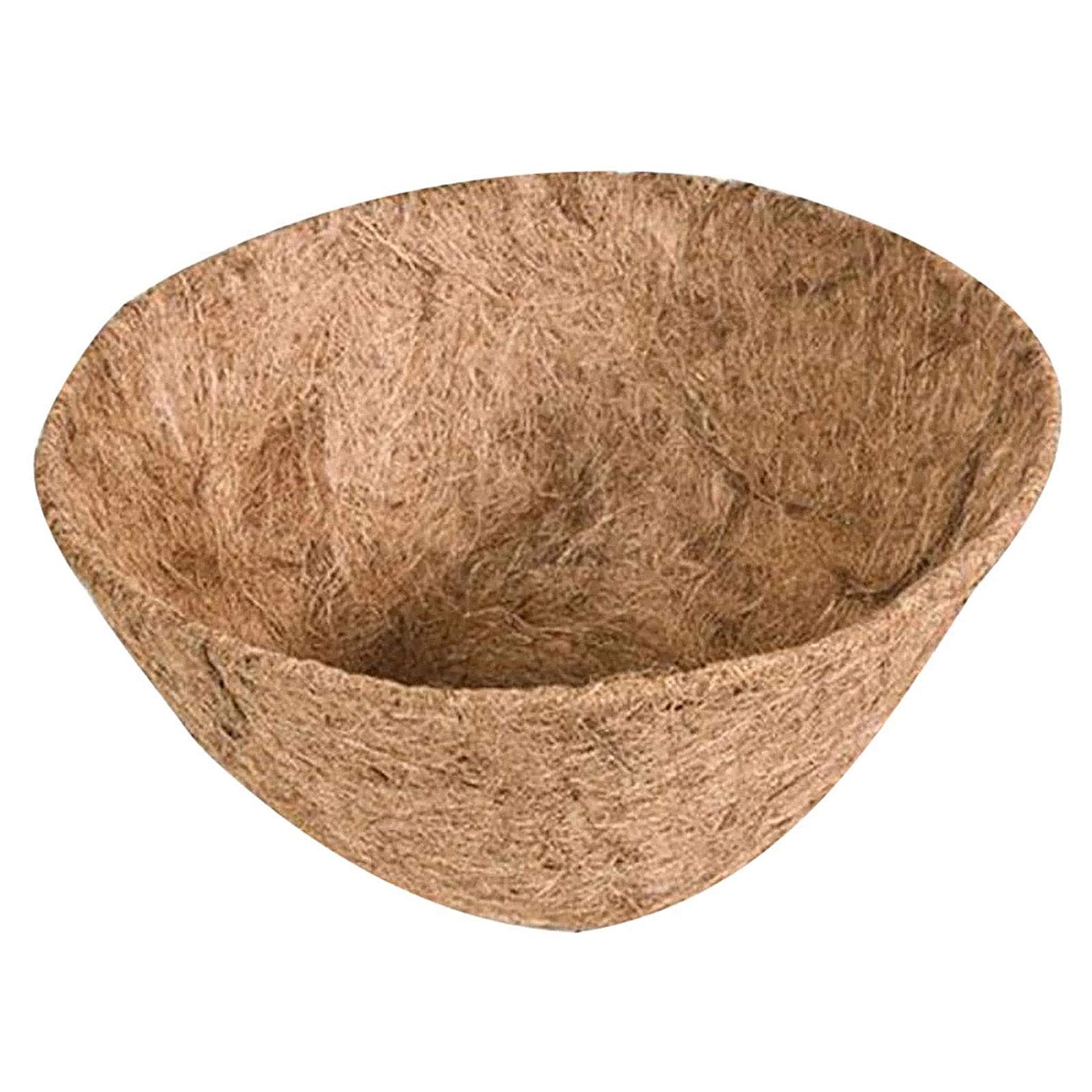 2Pcs 14 Inch Round Hanging Planter Basket - Large Coconut Shell Flower Pot with Liner for Balcony, Bonsai & Indoor Plants | Natural Fiber Decorative Planter for Home Garden, Patio, and Outdoor Decor