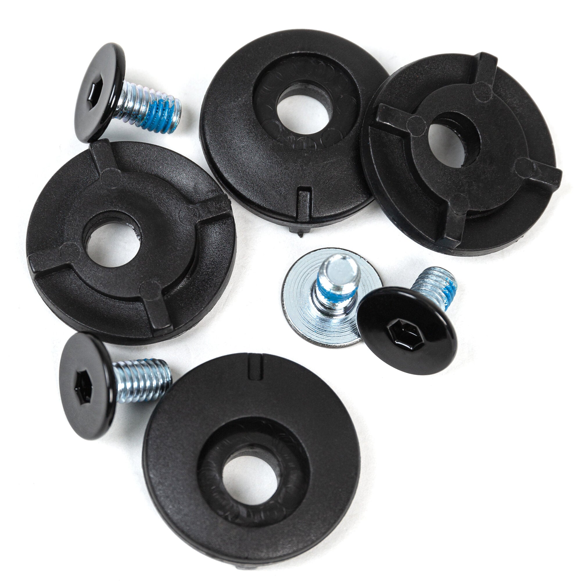 Black Cuff Screws - Heavy Duty Stainless Steel Fasteners for Leather Straps, Belts, and DIY Craft Projects