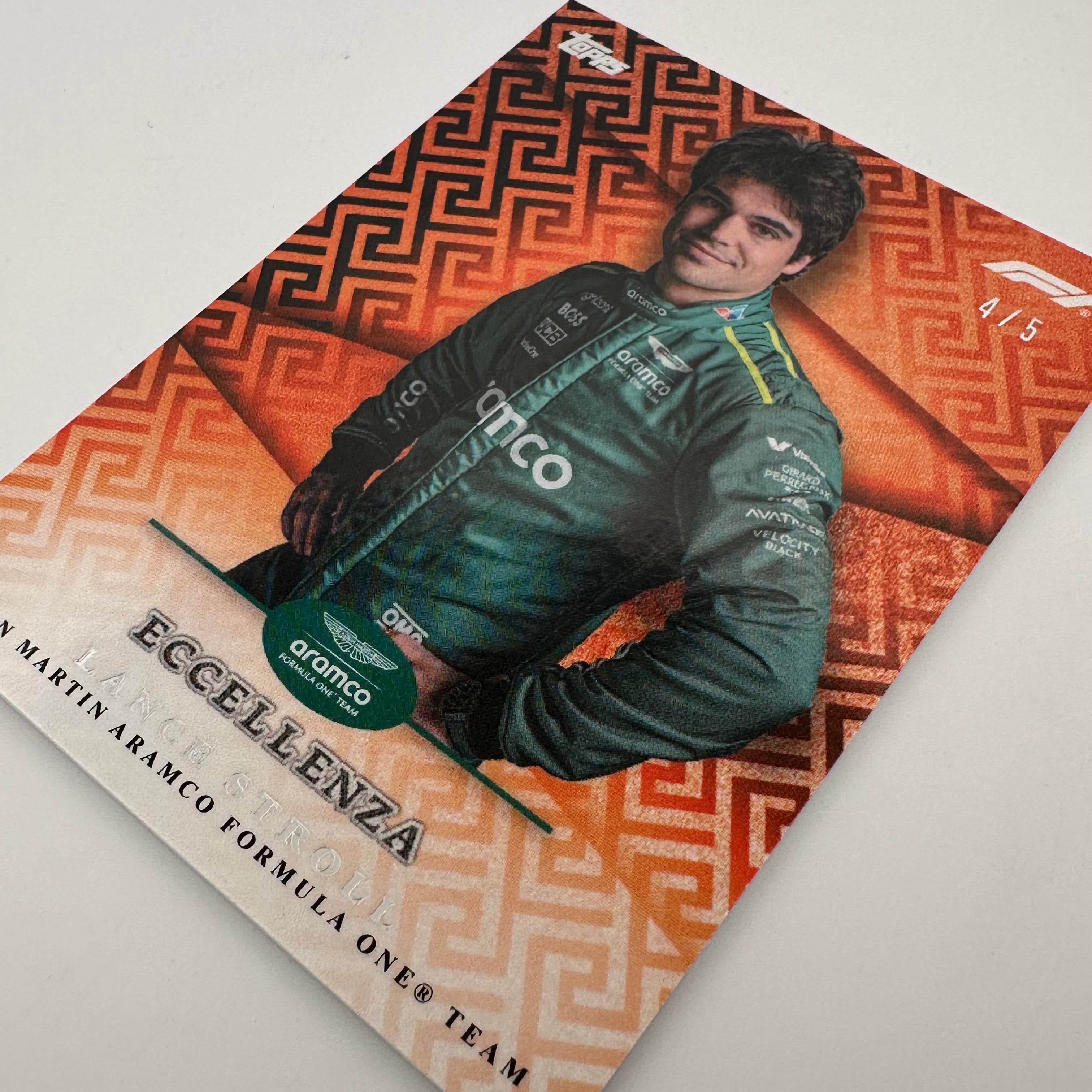 2024 Topps Eccellenza F1 Lance Stroll Orange Racing Card - Perfect for F1 Collectors, Fantasy Sports & Memorabilia Displays