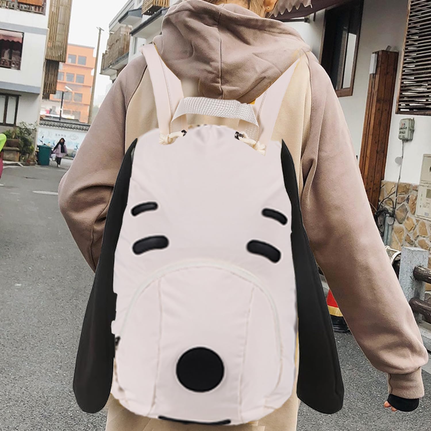 Stylish Cute Cartoon Dog Backpack for Women - Trendy Funny Animal Print School Bag, Perfect for College, Travel & Everyday Use