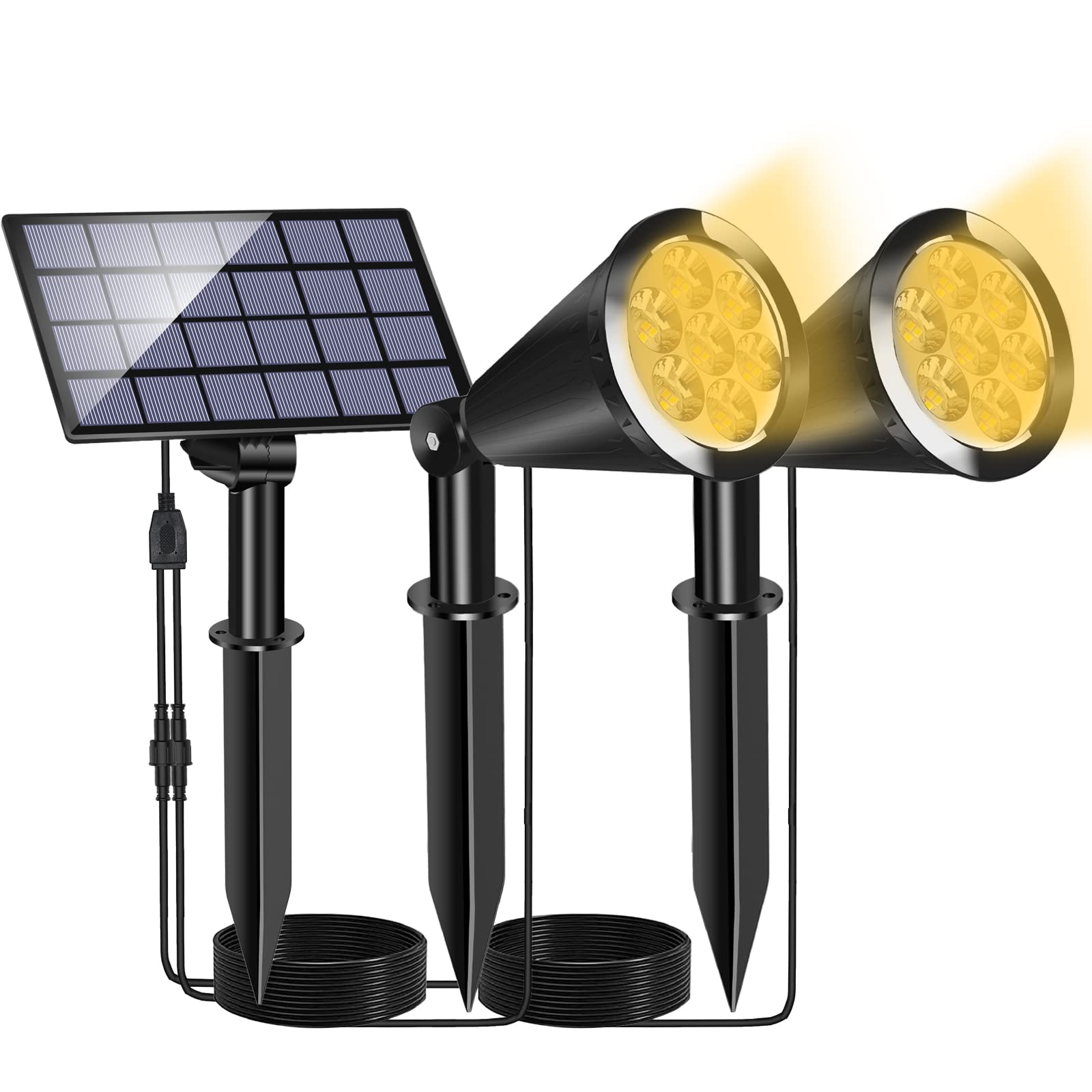 ChenDix 3 Pack Solar Flower Lights Outdoor - Waterproof LED Solar Landscape Lighting for Garden, Patio, Lawn, Yard, Porch & Walkway | Dusk to Dawn Auto On/Off, Solar Chrysanthemum Decoration | Perfect for Romantic Evenings, Pathway Lighting & Backyard Decor