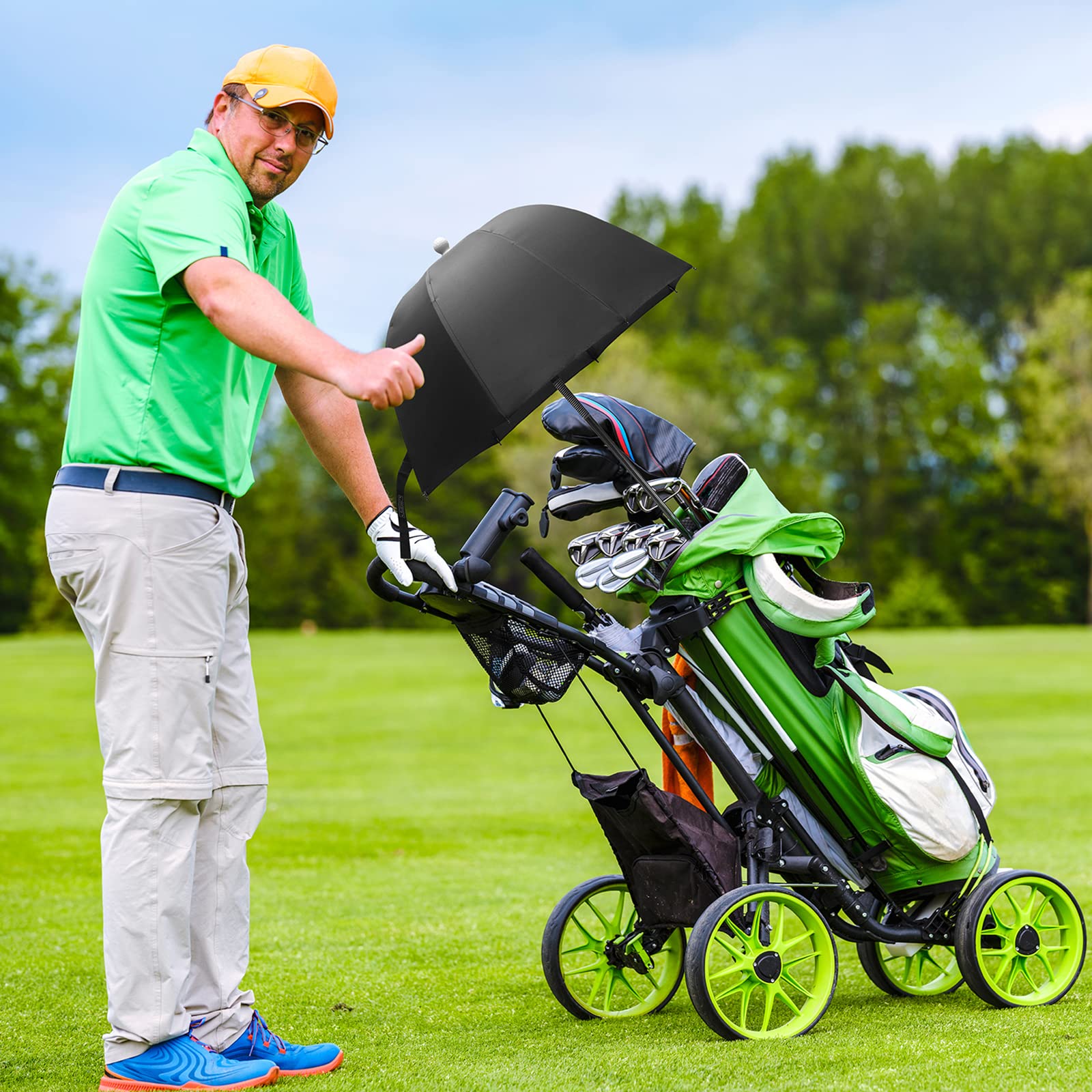 G4Free Golf Bag Umbrella - Waterproof Club Protection Flex Umbrella for Golfers | Perfect for Rainy Days on the Course