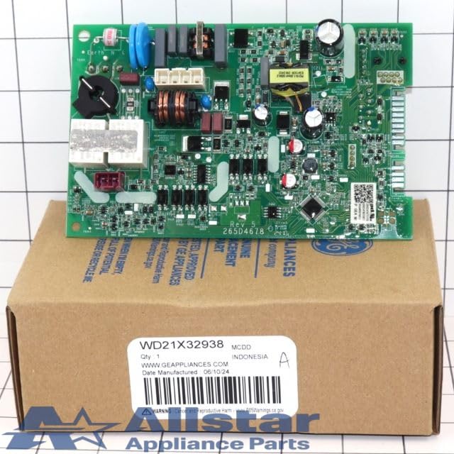 Original Whirlpool WD21X32938 Dishwasher Control Board Replacement Part - Compatible with Select Models, Easy DIY Installation for Home Kitchen Appliances Repair