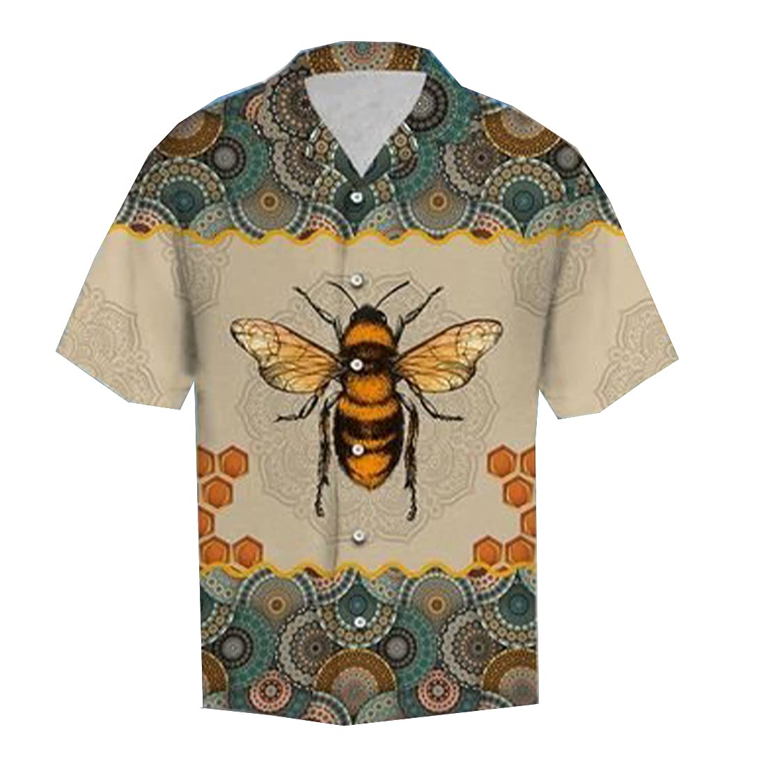 Wild Animal Hawaiian Shirts for Men - Tropical Summer Short Sleeve Button Down Shirts with Exotic Prints | Perfect for Beach Vacations, Luau Parties & Casual Outings