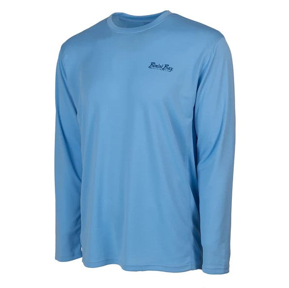 Blood Guard Men's Long Sleeve Performance Shirt - Moisture Wicking & UV Protection Workout Top for Running, Hiking & Outdoor Activities
