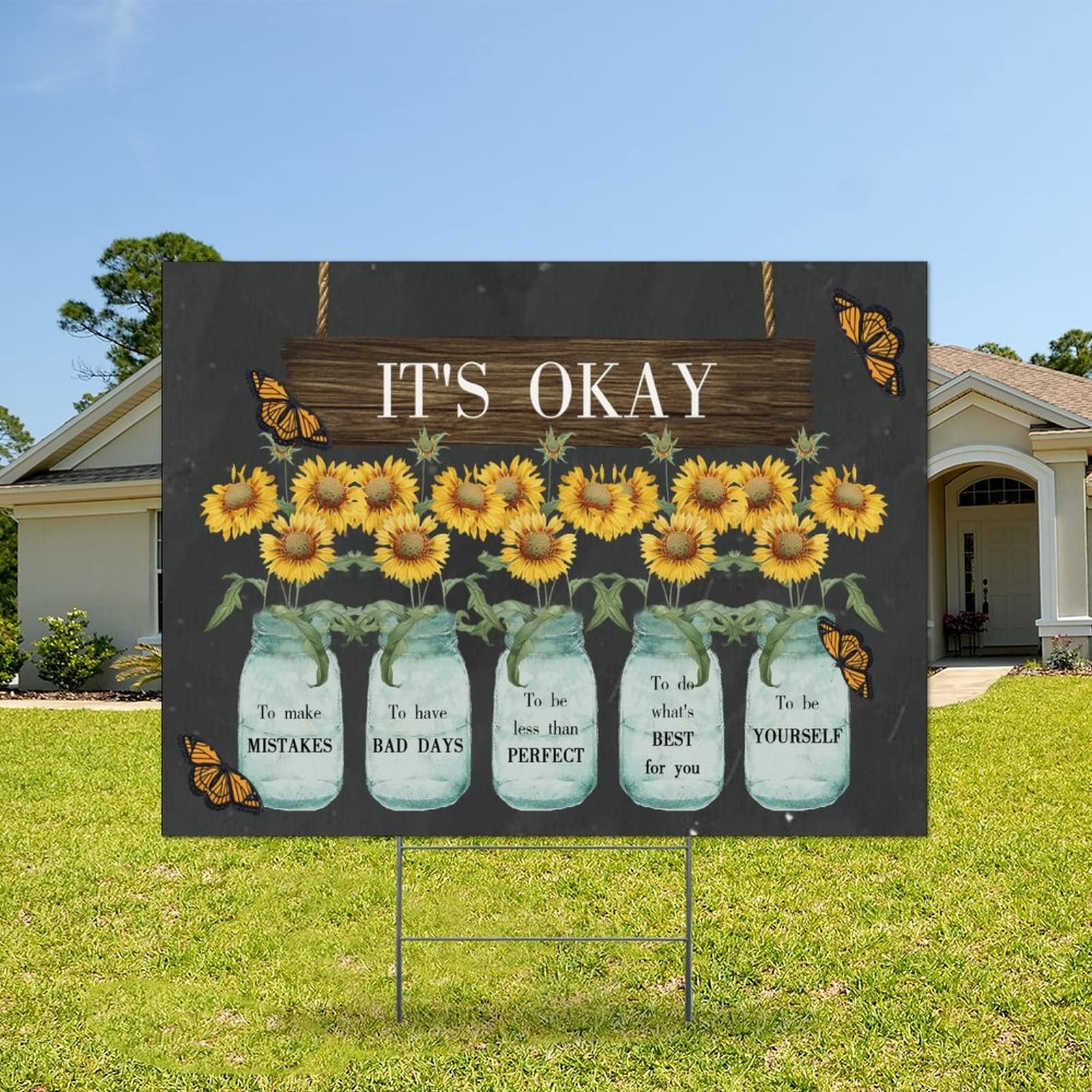 Wild Flowers Yard Sign - Weather-Resistant 18x24in for Sales & Decor