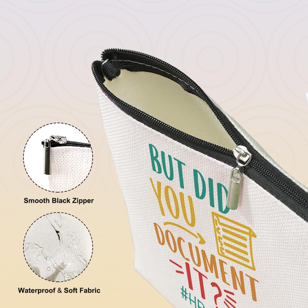 Funny HR Gifts for Women - Office Humor Makeup Bag for Coworkers, Boss, Manager | Perfect for Boss Day, Graduation, Christmas & Birthday | Great Office & Travel Cosmetic Bag