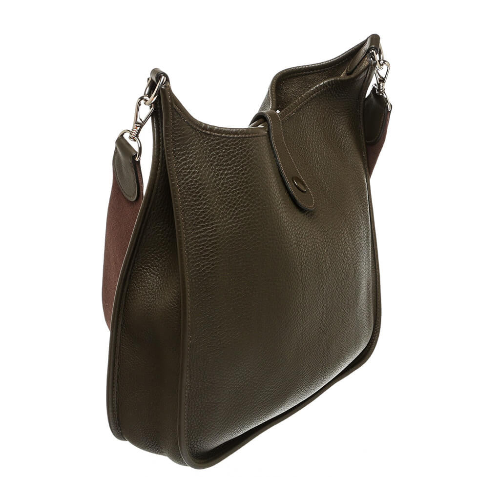 Hermès Evelyne I Bag in Brown Clemence Leather - Luxury Crossbody Bag for Women, Perfect for Everyday Use and Travel