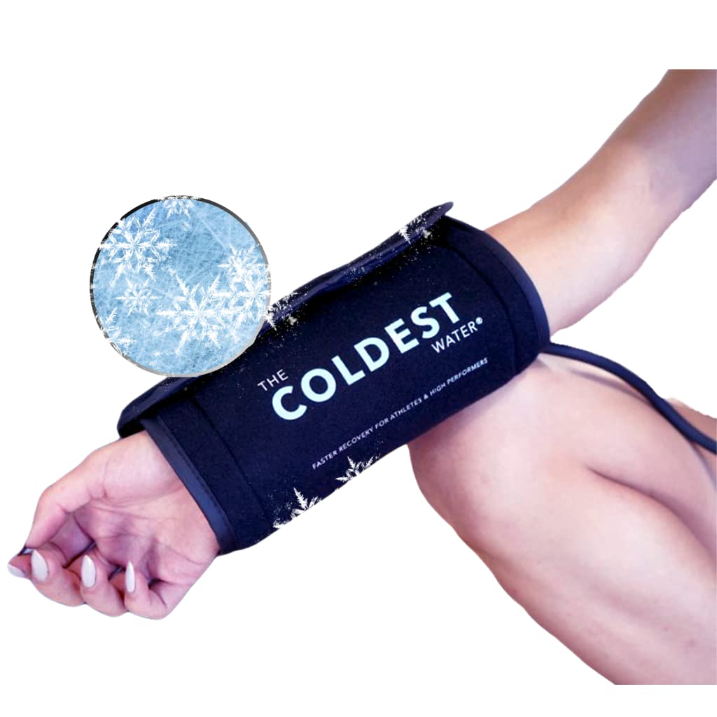 The Coldest Wrist Ice Pack with Air Compression - 8” X 16” Wrist Brace for Sprains, Arthritis, Tendinitis, Swelling - Ideal for Recovery, Sports, and Daily Pain Relief