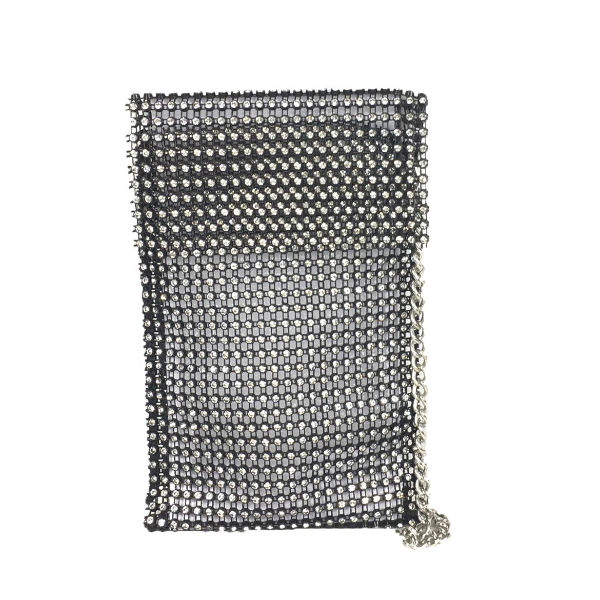 Alex Max Gala Crystal Mesh Phone Crossbody Bag - Elegant Rhinestone Shoulder Purse for Women, Perfect for Parties, Weddings & Evening Events