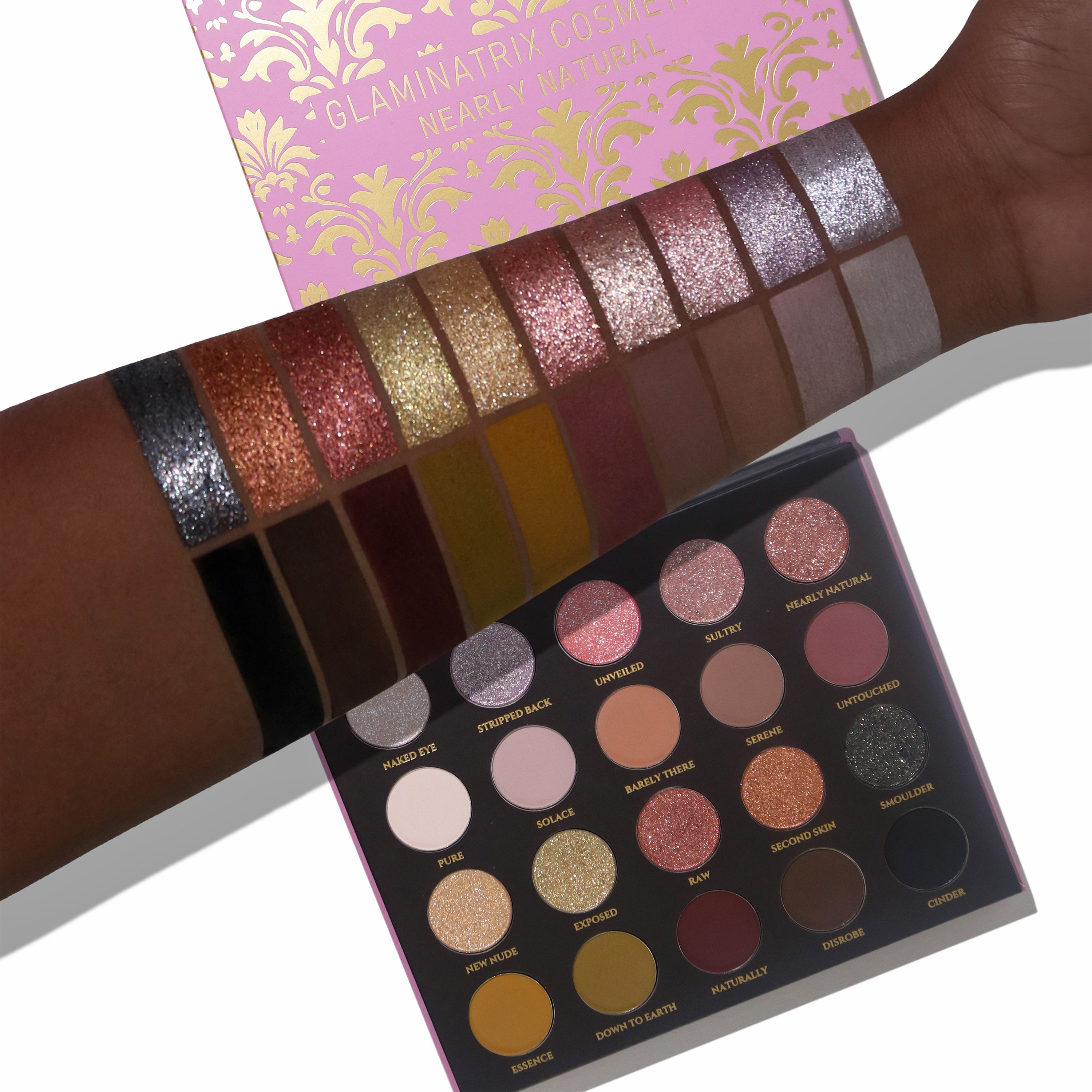 Nearly Natural Eyeshadow Palette - Vegan & Cruelty-Free Makeup Kit for Everyday & Party Looks | Soft Matte & Shimmer Shades