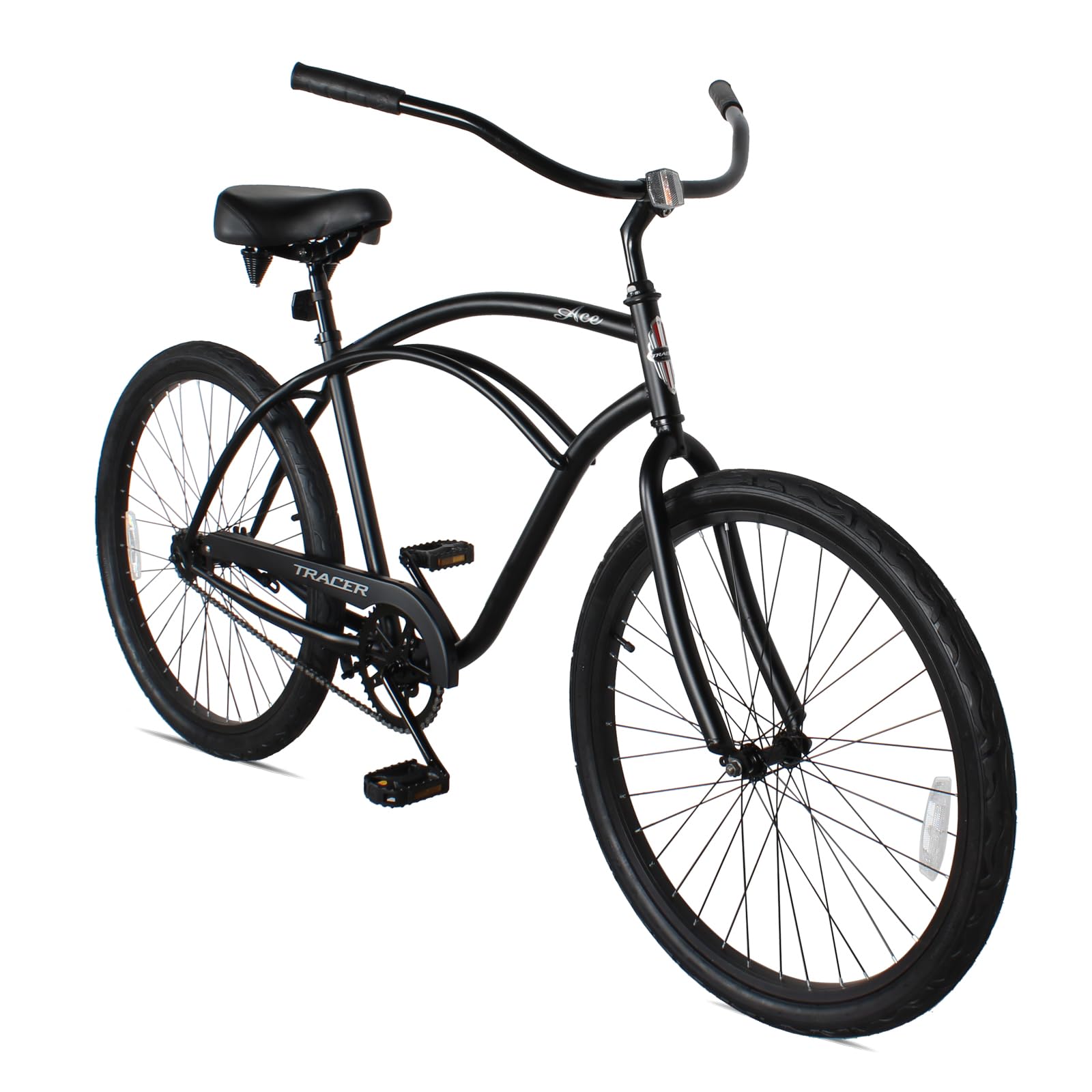 Tracer ACE 26 Inch Single Speed Beach Cruiser Bike for Men & Women - Coaster Brake, Comfortable Ride, Multiple Color Options - Perfect for Beach Cruising, City Commuting & Leisure Cycling