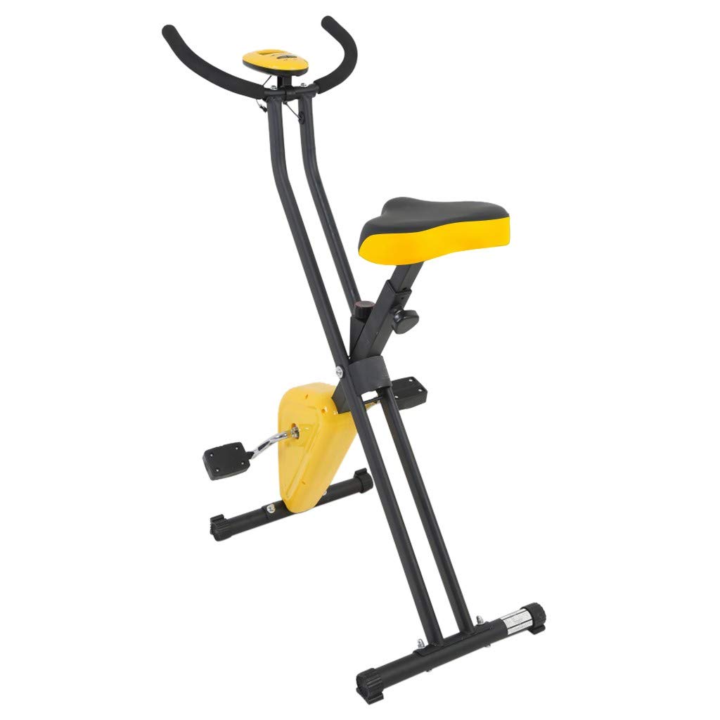 Best Exercise Bike for Home - Upright Stationary Cycling Trainer with LCD Monitor | Perfect for Cardio Workouts & Indoor Fitness Training