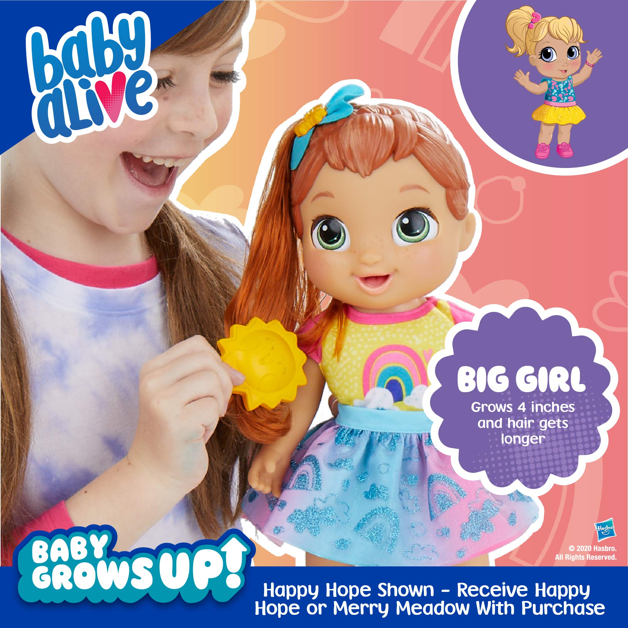 Baby Alive Baby Grows Up Interactive Doll Bonus Pack - Realistic Baby Doll That Crawls, Eats & Grows for Kids Ages 3+ | Perfect for Imaginative Play, Birthday Gifts & Role-Playing Scenarios