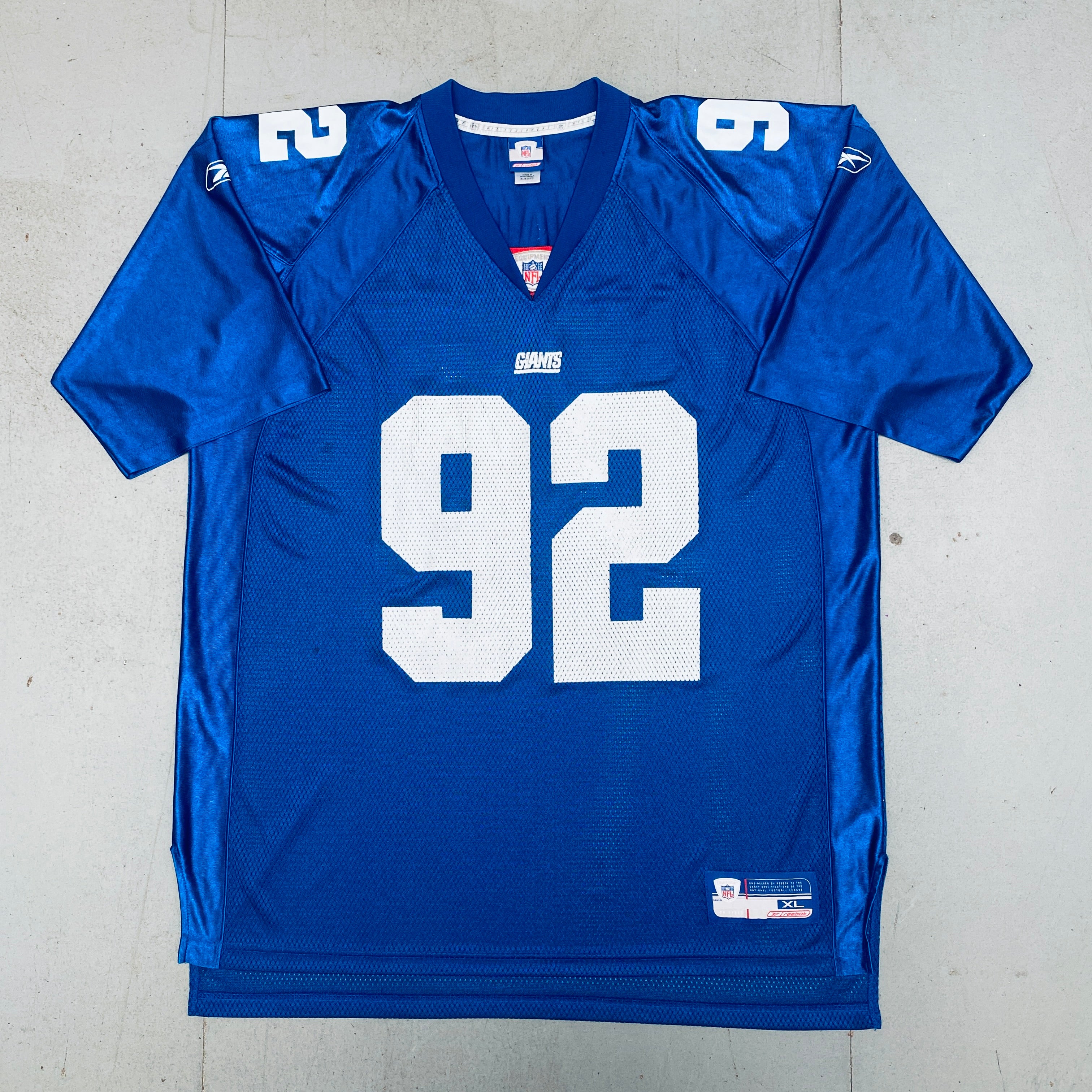 Authentic New York Giants Michael Strahan 2002/03 NFL Jersey - XL Size for Men | Perfect for Game Day, Fan Events & Sports Memorabilia Collection