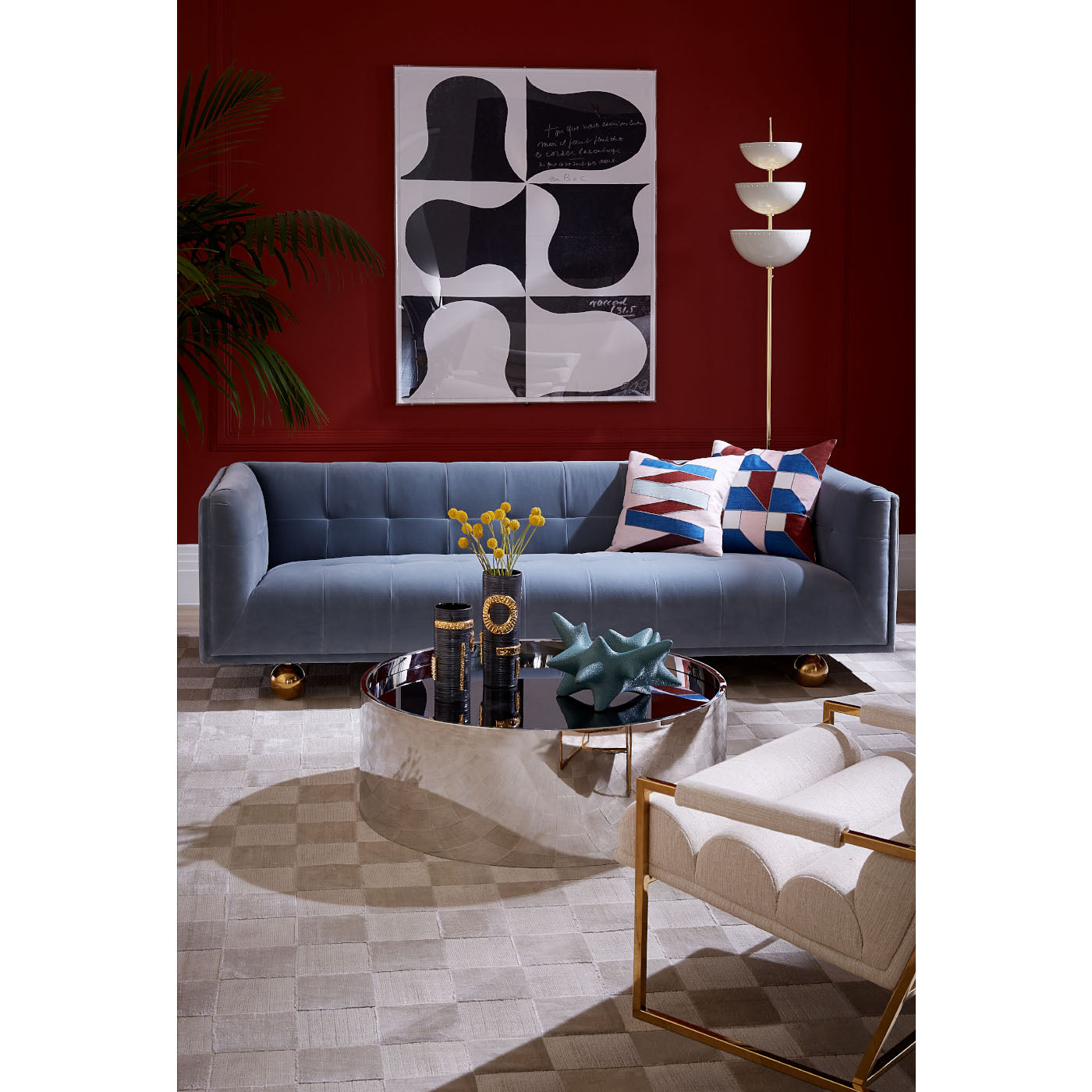 Stylish Alphaville Cocktail Table - Modern Coffee Table for Living Room, Lounge & Bar - Perfect for Entertaining Guests & Home Decor