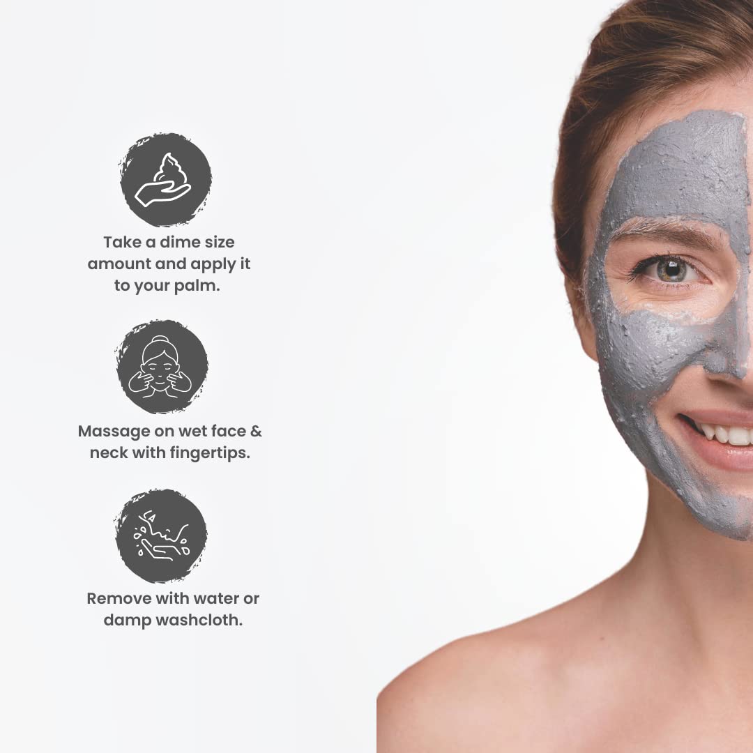 Eotiq Activated Charcoal Face Scrub - Deep Cleansing Exfoliator for Acne, Blackhead & Dead Skin Removal - 100g | Purifying Facial Treatment for Oily & Combination Skin | Perfect for Daily Skincare Routine