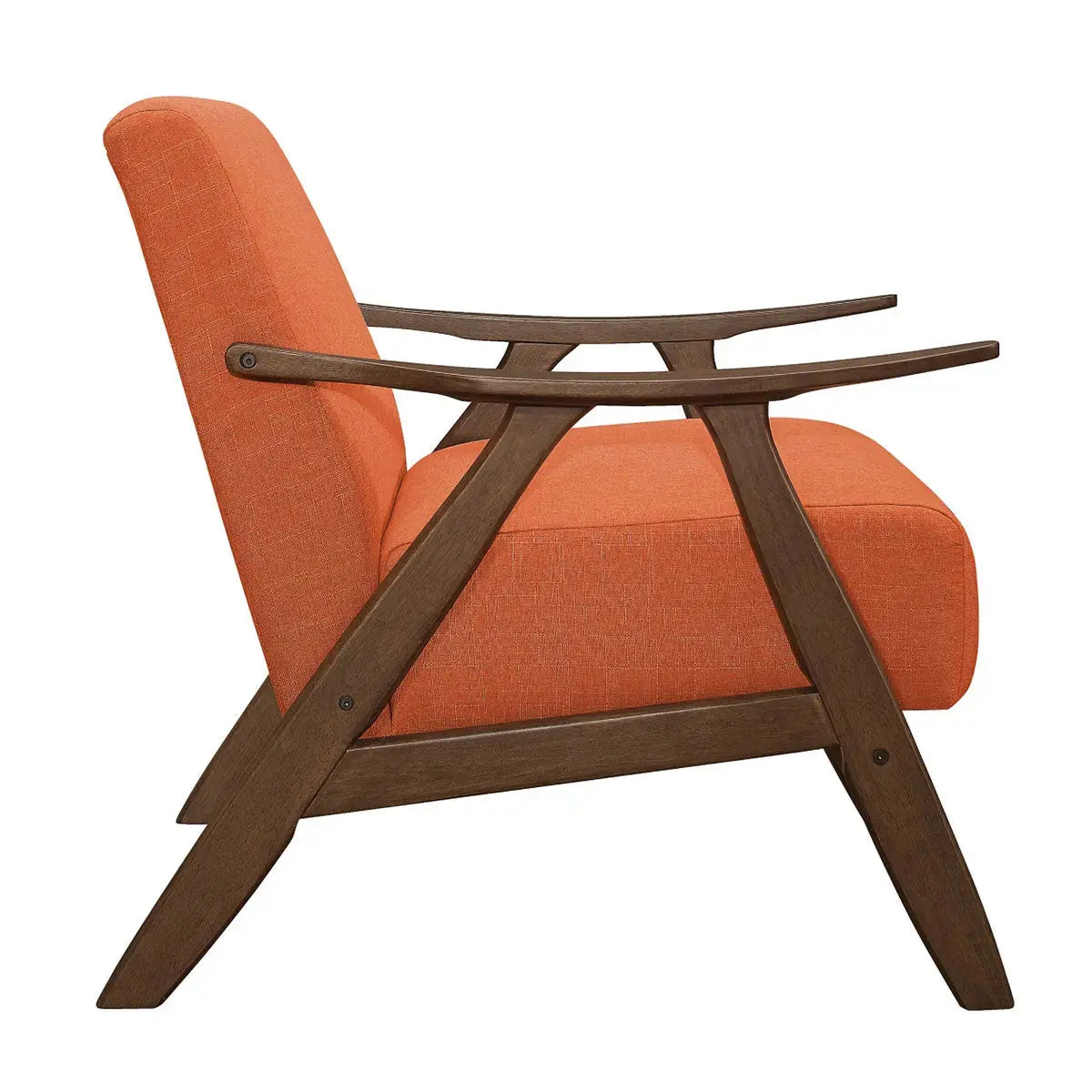 Damala Collection 1138 Orange Sofa Set - Modern Living Room Furniture for Home & Office Decor