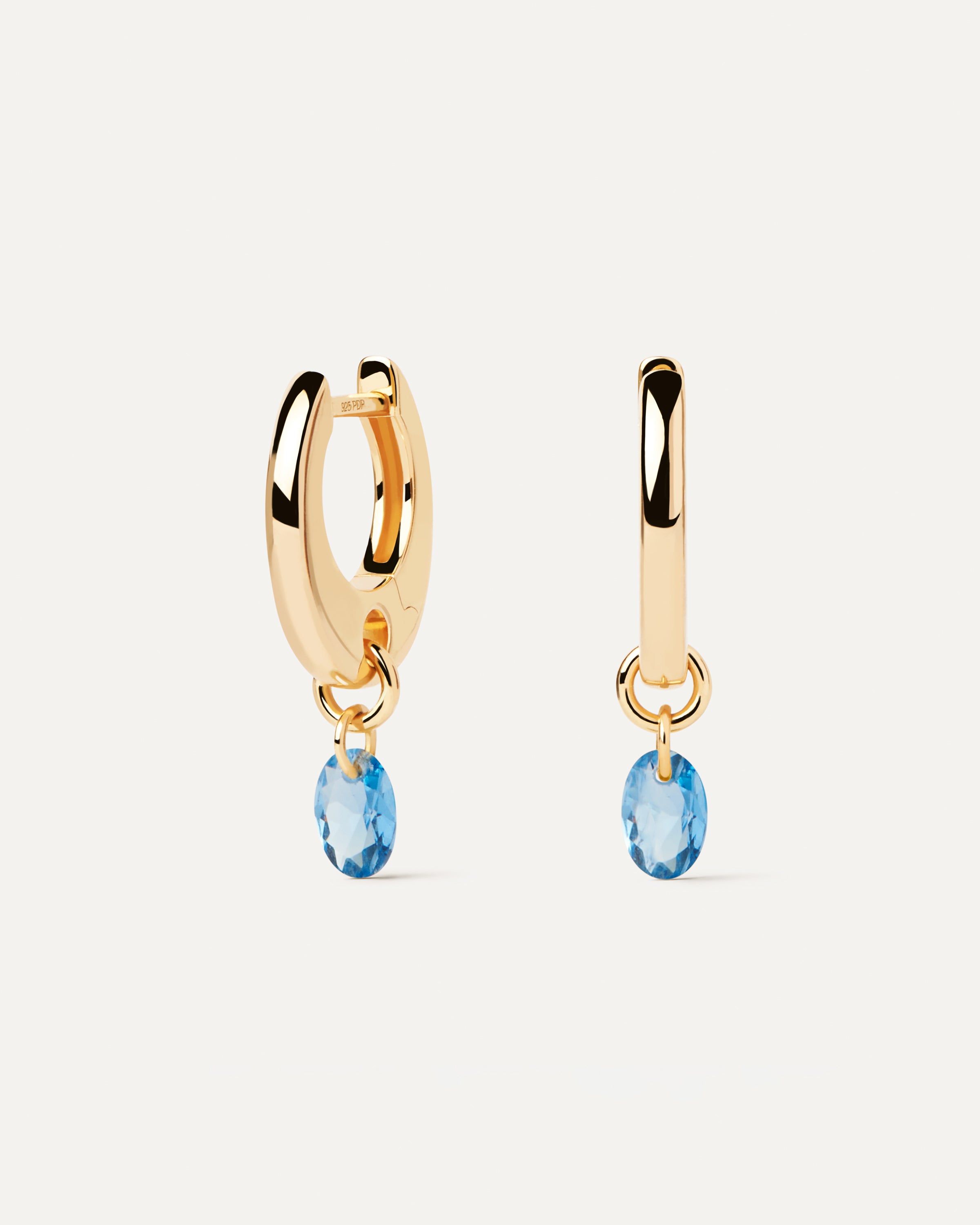 Blue Lily Hoops – Elegant Floral Dangle Earrings for Women, Hypoallergenic Stainless Steel, Lightweight & Comfortable – Perfect for Weddings, Parties & Everyday Wear