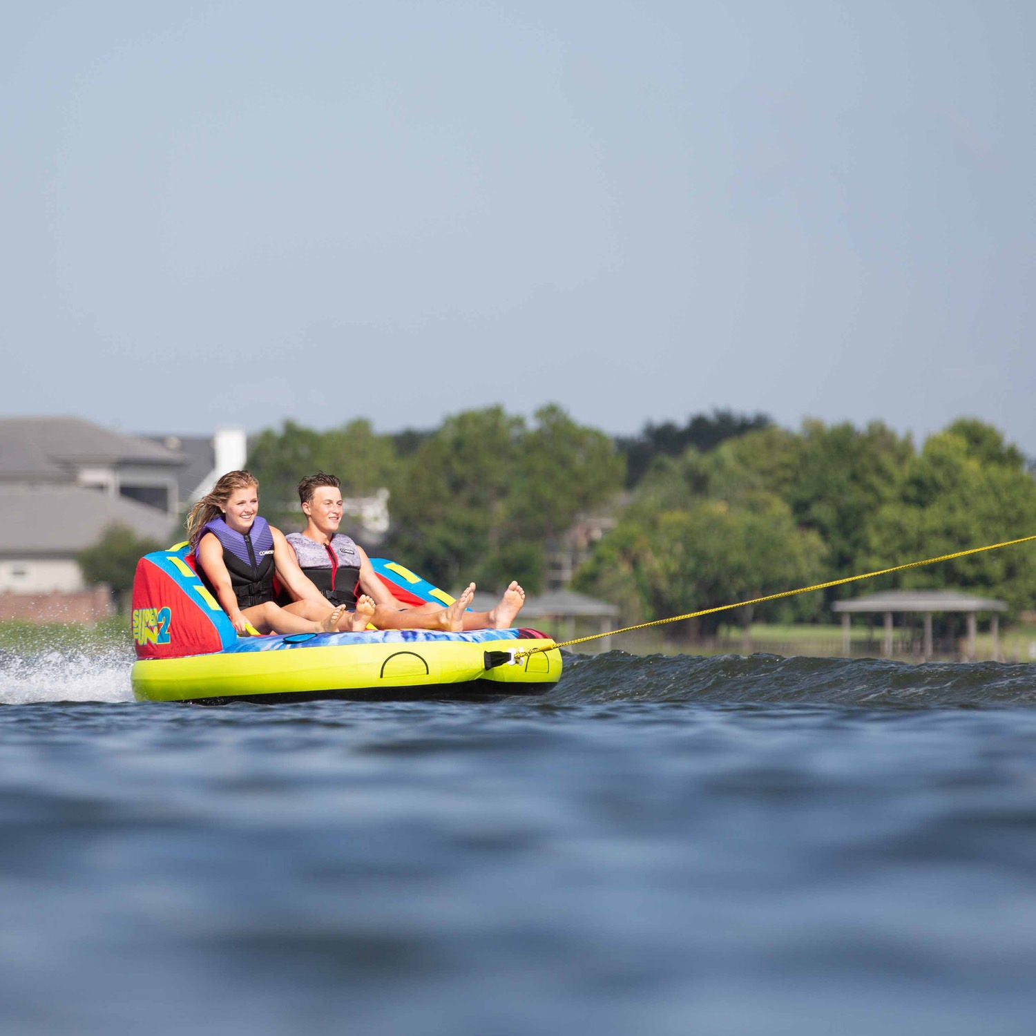 Connelly Super Fun 2-Person Towable Tube for Water Sports - Perfect for Lakes, Rivers & Boating Adventures
