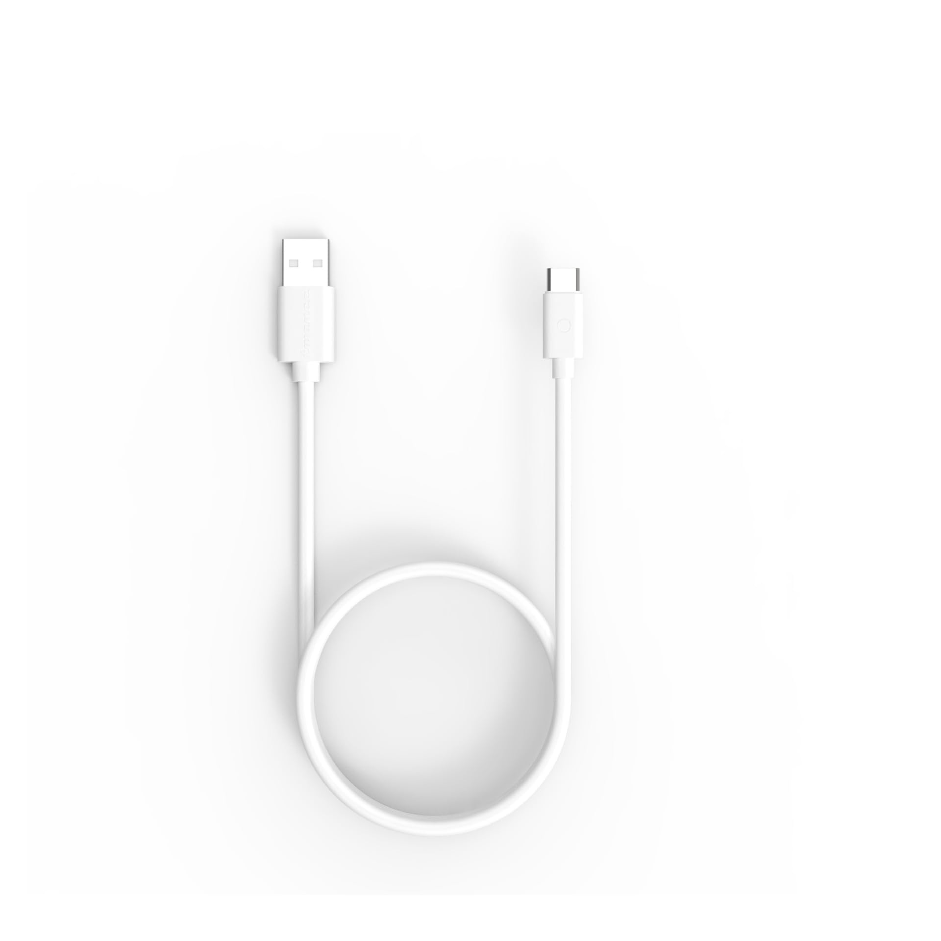 Twance PVC Fast Charging Type C to USB Cable (White, 1m) - 65W/3.1A 480Mbps Data Sync & Quick Charge - Durable USB-C Cable for Smartphones, Tablets & Laptops - Perfect for Home, Office & Travel Charging