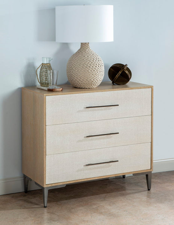 Biscayne Bachelors Chest Beige - Vintage Style Wooden Dresser for Bedroom, Living Room & Office Storage - Perfect for Small Spaces, Apartments & Dorm Rooms