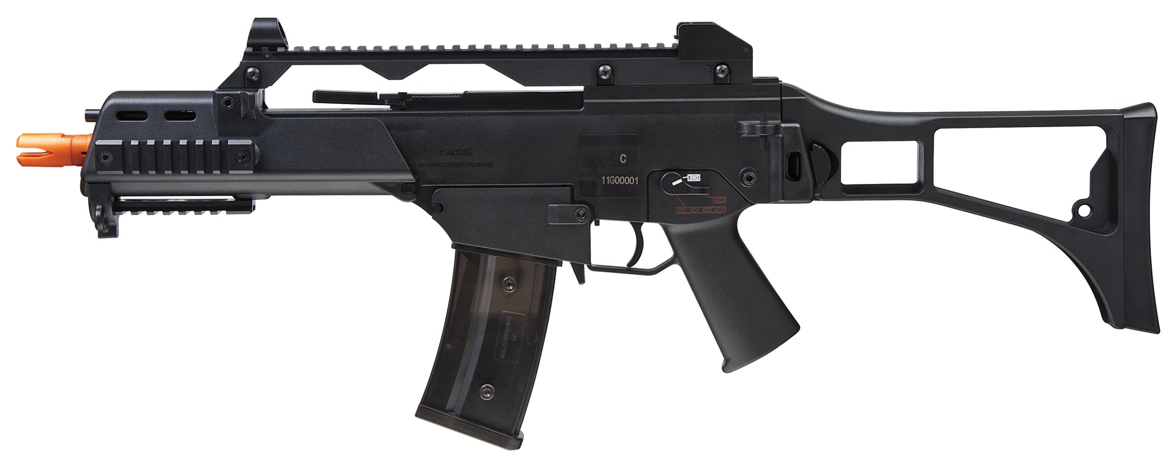 HK Heckler & Koch G36C AEG Airsoft Rifle - 6mm BB Automatic Electric Gun - Competition Series (Black) - Perfect for Tactical Training & Airsoft Battles