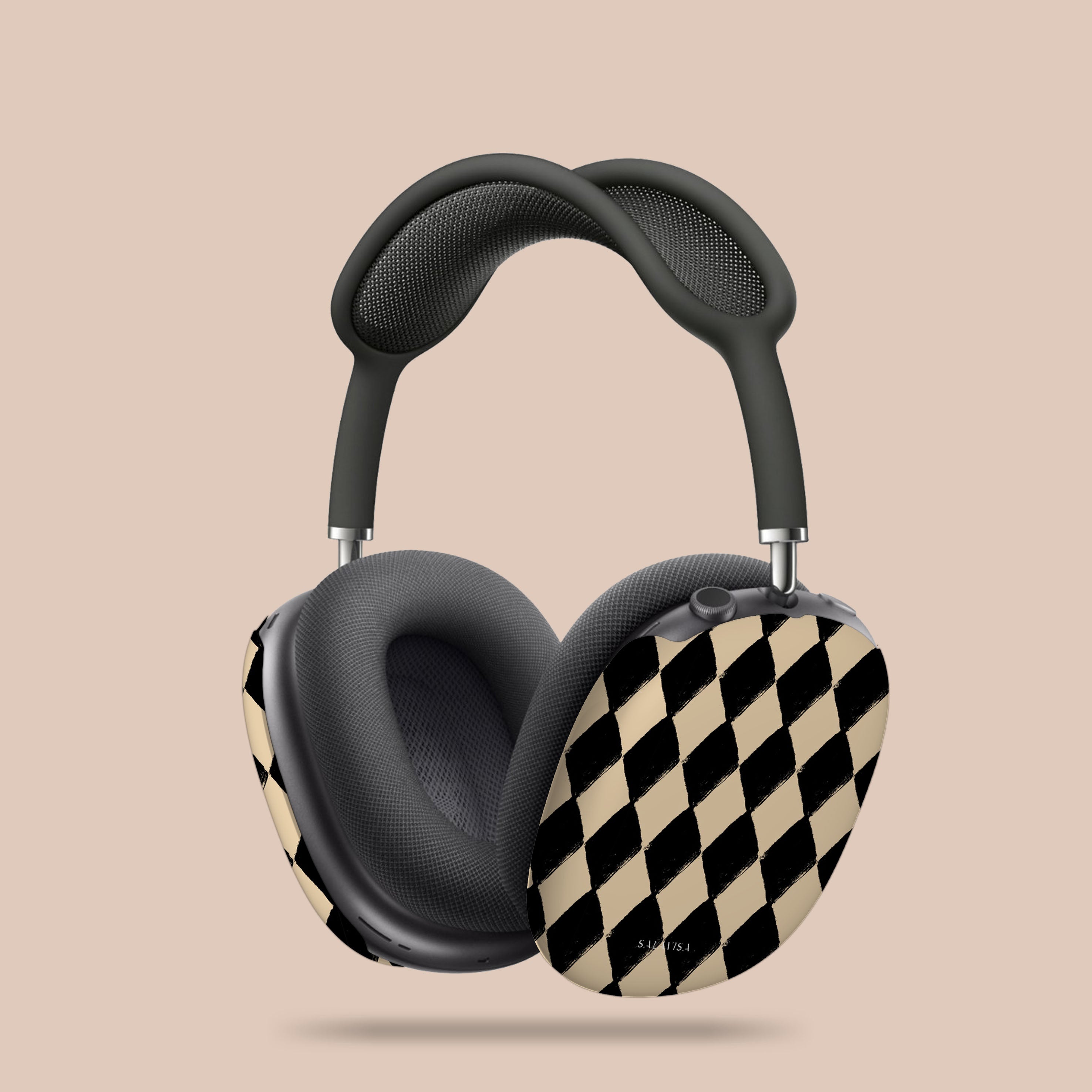Premium Diamond Chess Pattern AirPods Max Case - Luxury Protective Cover for Apple AirPods Max Headphones | Perfect for Travel, Gym & Everyday Use
