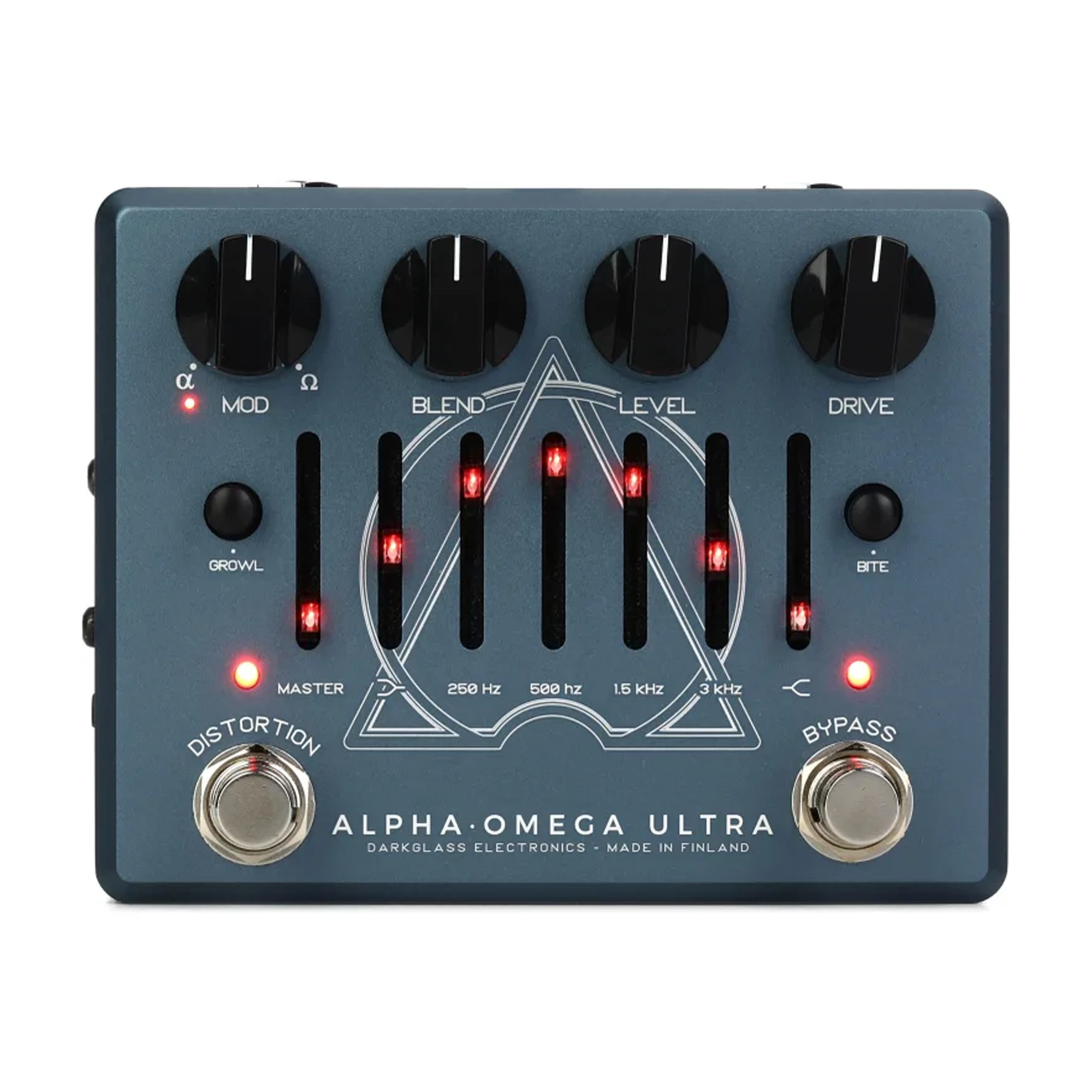 Darkglass Alpha Omega Ultra Bass Preamp Pedal - Professional Bass Guitar Effects Pedal for Recording & Live Performance
