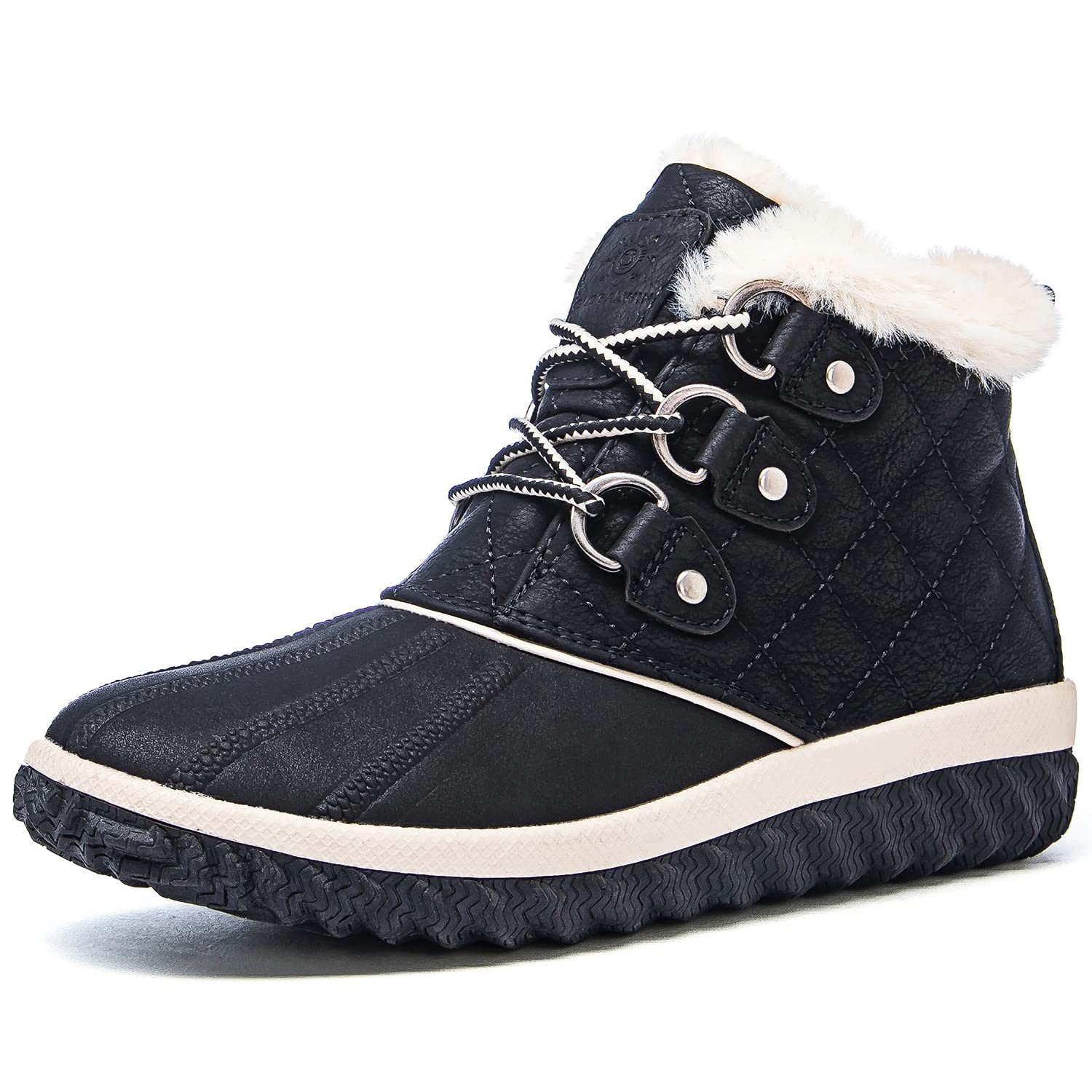GLOBALWIN Women's Winter Ankle Boots - Waterproof Snow Boots for Women, Slip Resistant & Warm Fur Lined - Perfect for Snowy Weather, Outdoor Hiking & Winter Fashion