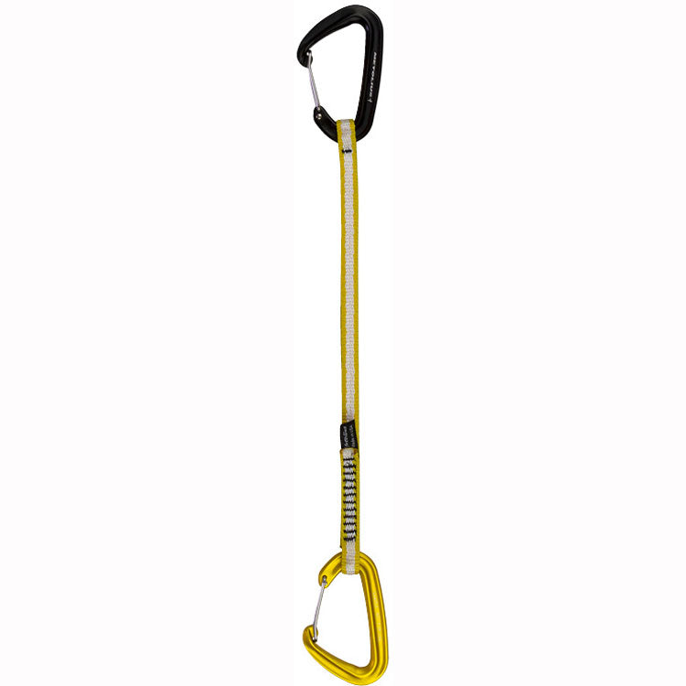 Metolius Bravo Long Draw Quickdraw - Lightweight Climbing Carabiner for Sport & Trad Climbing - Perfect for Crag & Multi-Pitch Routes