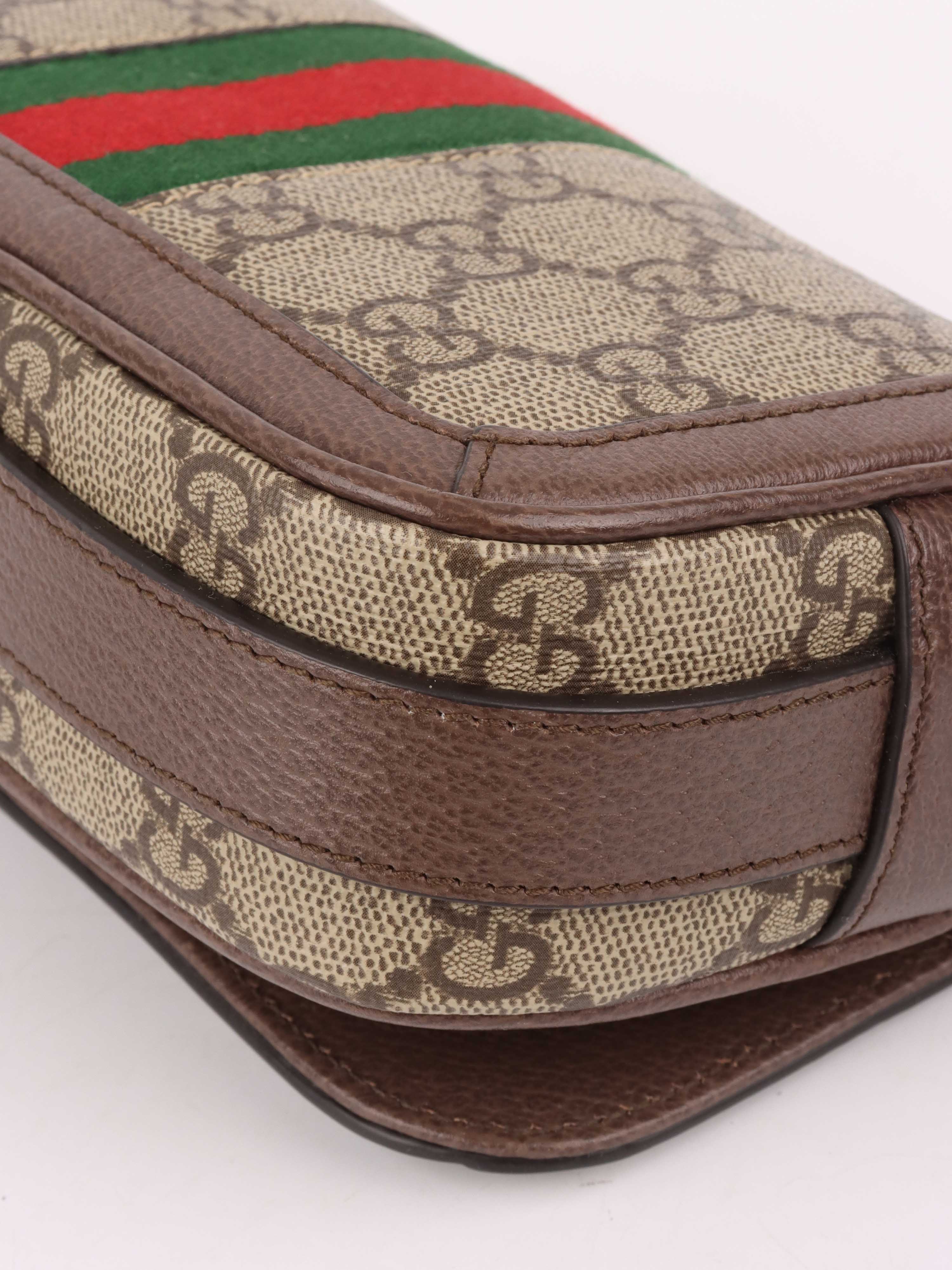 Gucci Ophidia Super Mini Shoulder Bag for Women | GG Canvas & Leather Crossbody Purse | Perfect for Date Night, Travel & Everyday Use