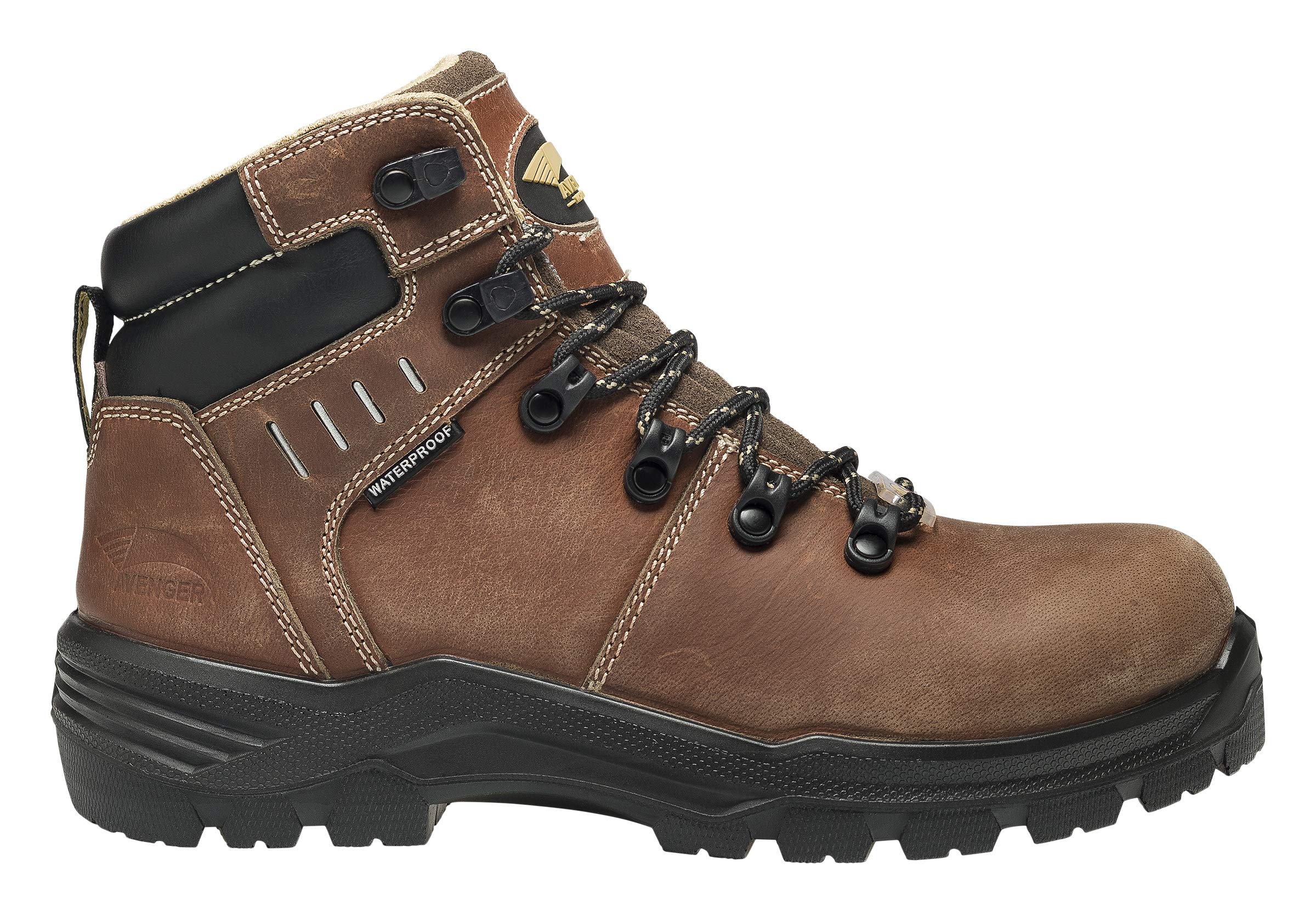 AVENGER Women's Carbon Fiber Toe Puncture-Resistant Waterproof Work Boots - Steel Toe Safety Shoes for Construction, Warehouse & Outdoor Work