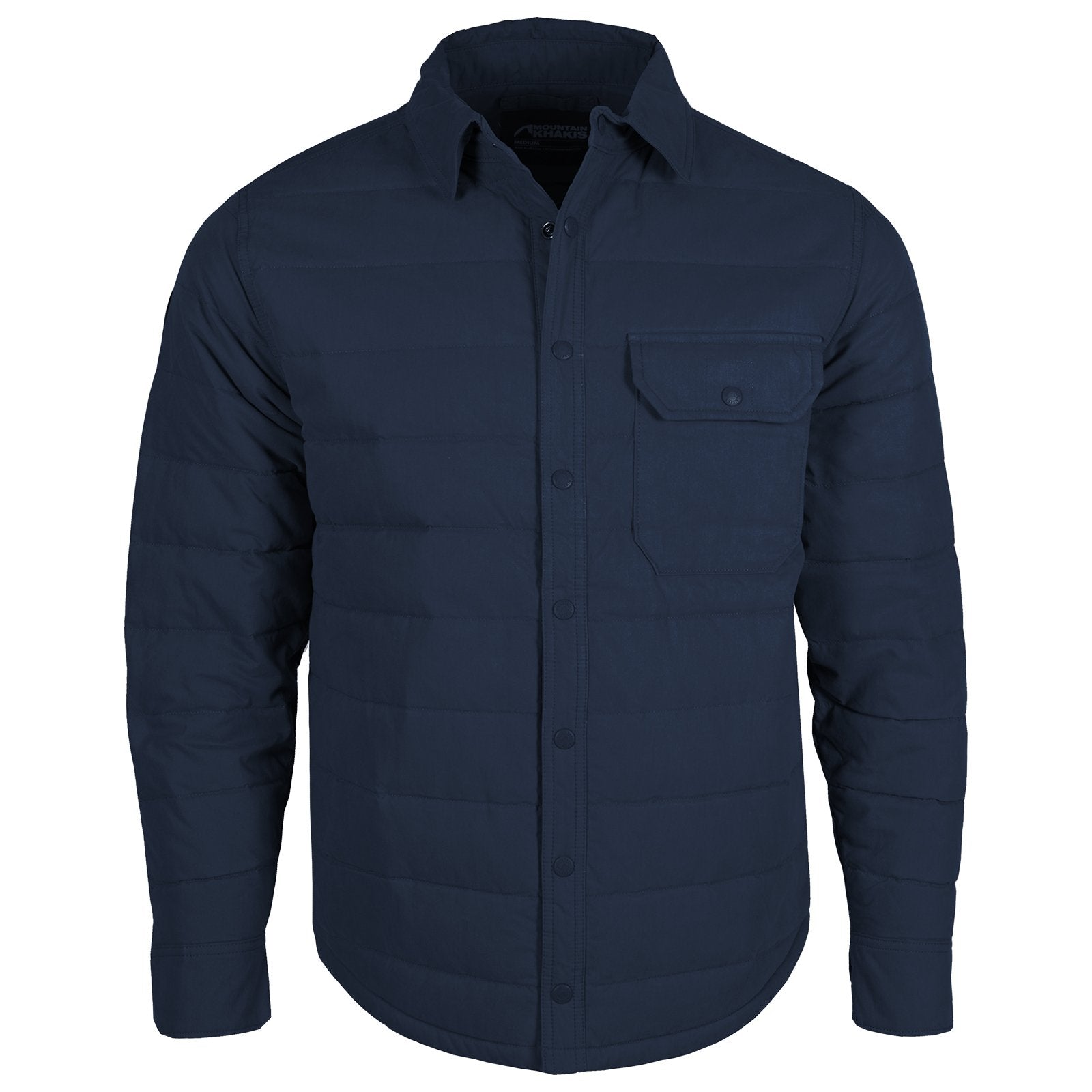 Pine Peak Down Shirt Jacket for Men - Lightweight Warm Winter Coat with Hood, Water-Resistant Outdoor Jacket for Hiking, Camping & Travel