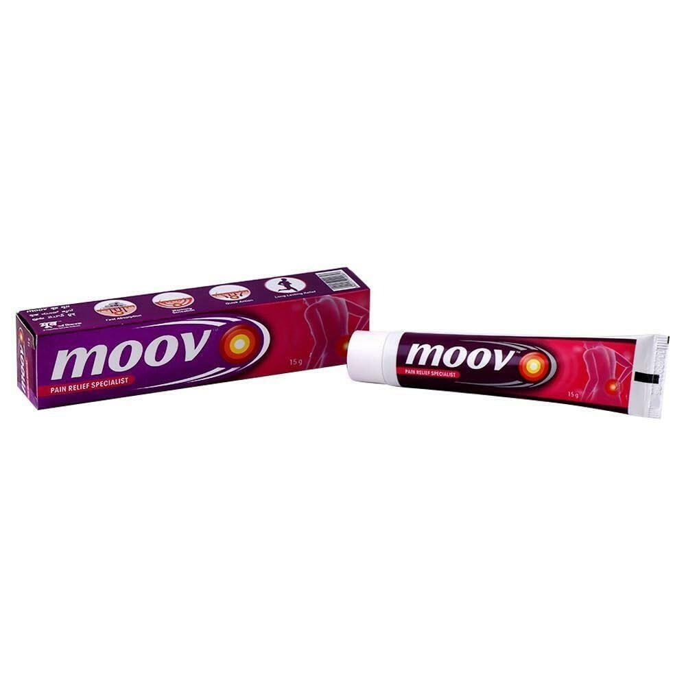 Moov Pain Relief Cream - 15g | Fast-Acting Muscle & Joint Pain Relief | Perfect for Athletes, Office Workers & Post-Workout Recovery