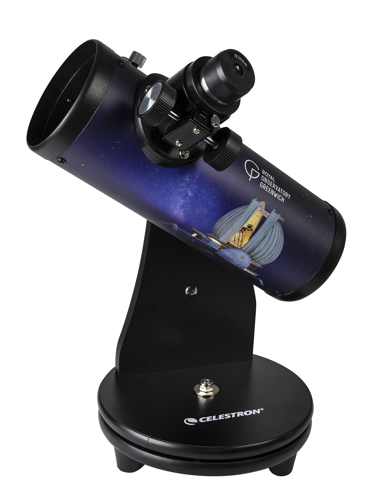 Royal Observatory Greenwich FirstScope Tabletop Telescope - Portable & Easy to Use for Beginners - Perfect for Stargazing, Astronomy Learning, and Backyard Observation