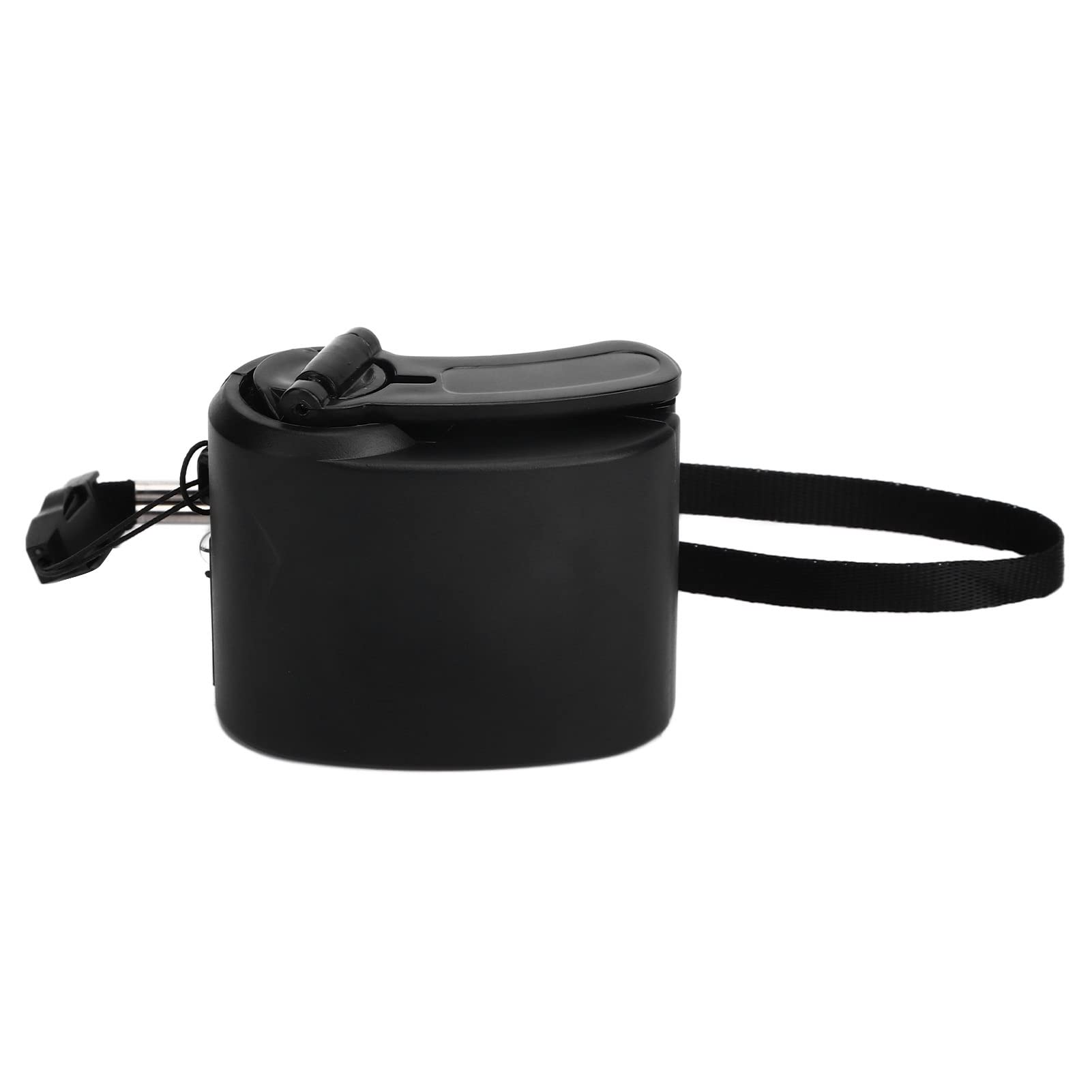 USB Hand Crank Emergency Phone Charger - Portable Manual Power Bank for Outdoor, Hiking, Camping & Survival Gear with Built-in Flashlight & Lamp (Black) - Perfect for Power Outages, Backpacking & Emergency Preparedness Kits