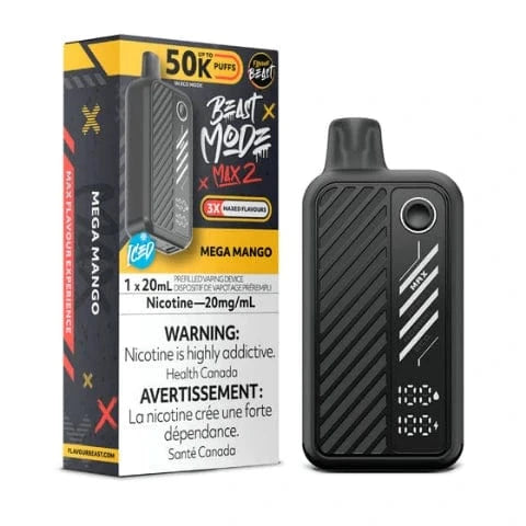 Flavour Beast Mode MAX 2 50K Disposable Vape - 50000 Puffs | 20mL E-Liquid Capacity | Long-Lasting Vaping Device for Travel, Work & Social Events