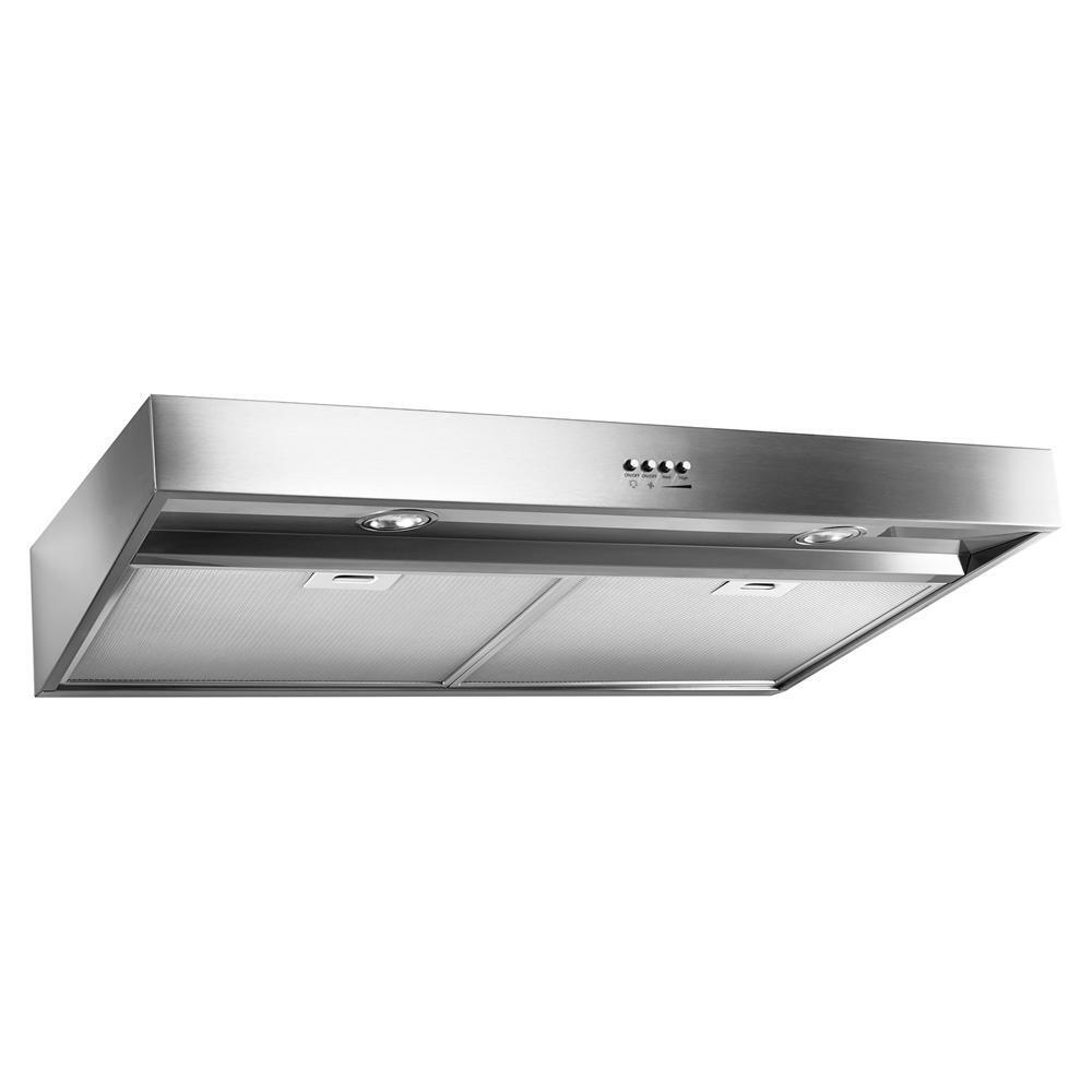Amana WVU37UC0FS 30-Inch Stainless Steel Range Hood with Full-Width Grease Filters - Perfect for Kitchen Ventilation & Smoke Removal in Homes & Restaurants