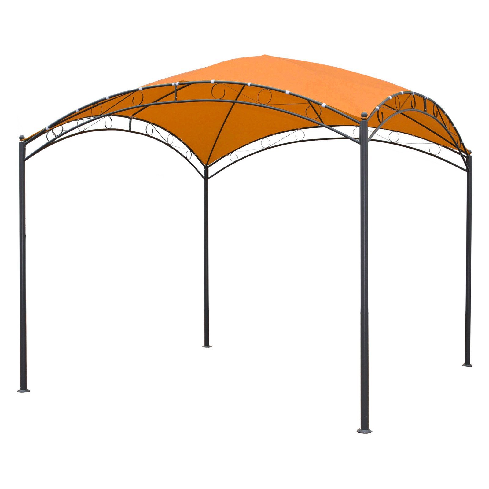 10ft Square Dome Top Gazebo - Outdoor Patio Canopy with Mosquito Netting for Garden, Backyard, and Poolside Relaxation | International Caravan Furniture