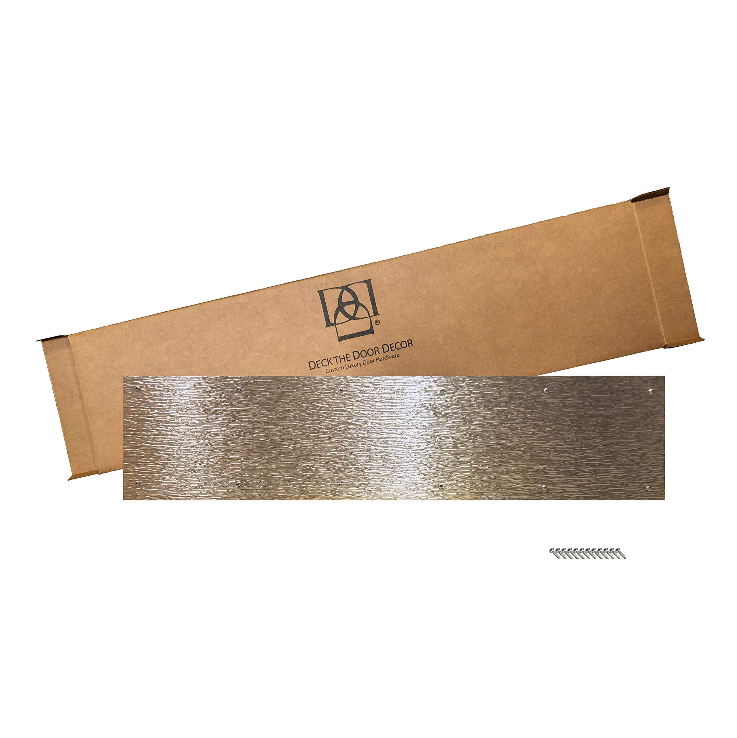 Stainless Steel Door Kick Plate with Artisan Embossed Patterns - 6