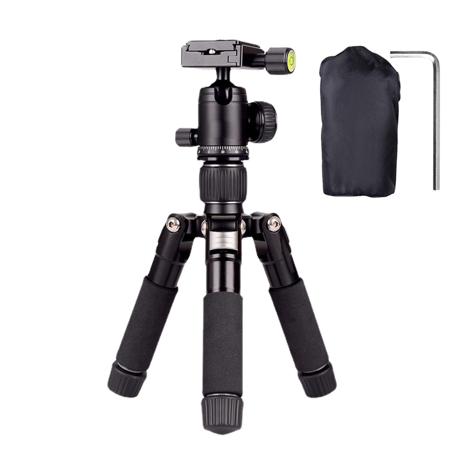 Diaza Portable Adjustable Phone Tripod Stand - Stable Desktop & Tabletop Tripod Holder for Smartphones - Perfect for Selfies, Camera Photography, Live Streaming, Night Fishing & Vlogging - Compact Travel Tripod for iPhone, Android & Social Media Content Creation