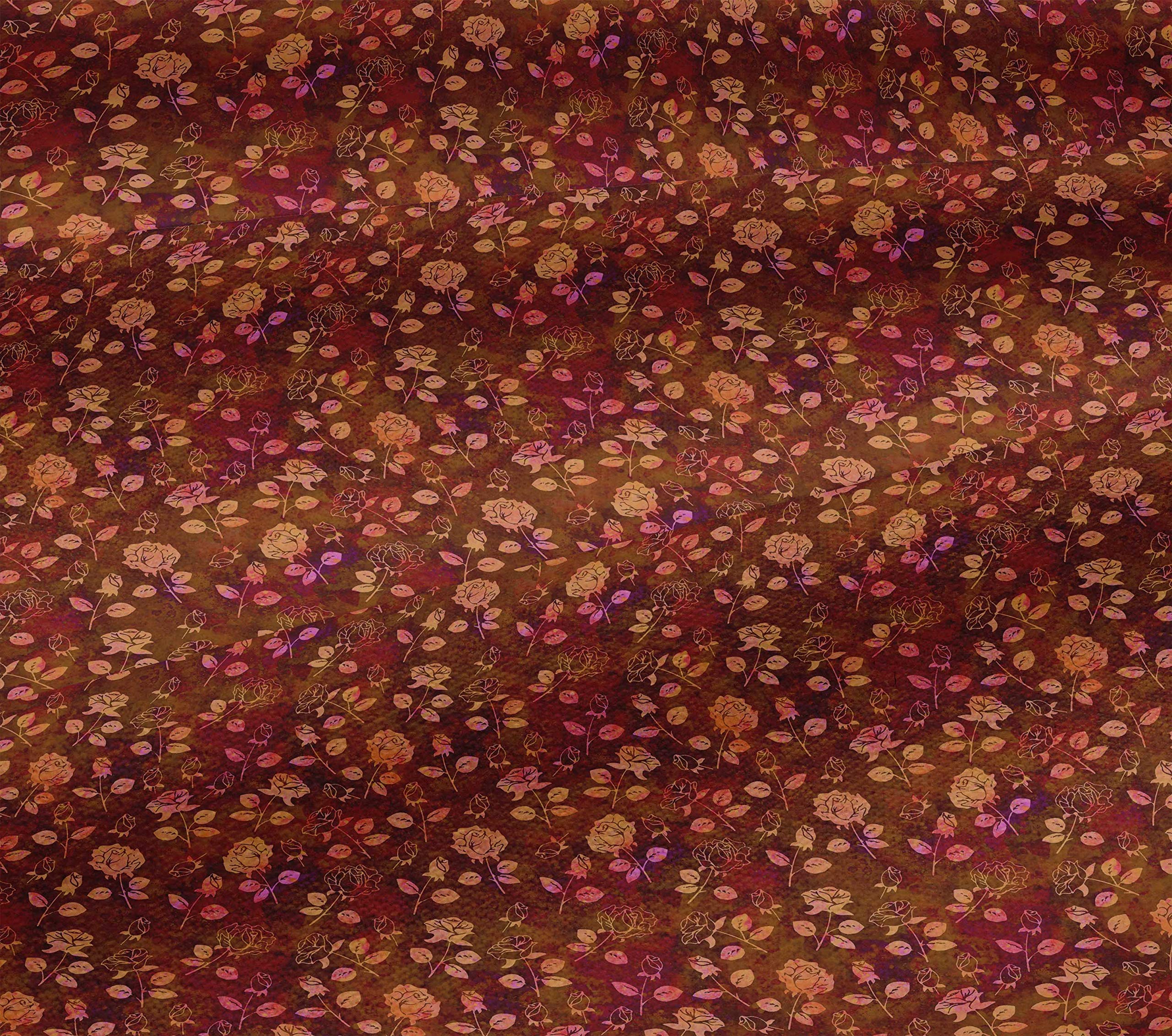 Premium 100% Cotton Jersey Cocoa Brown Batik Fabric by The Yard - 58 Inch Wide for DIY Clothing, Quilting & Sewing Projects - Perfect for Dresses, Scarves & Home Decor