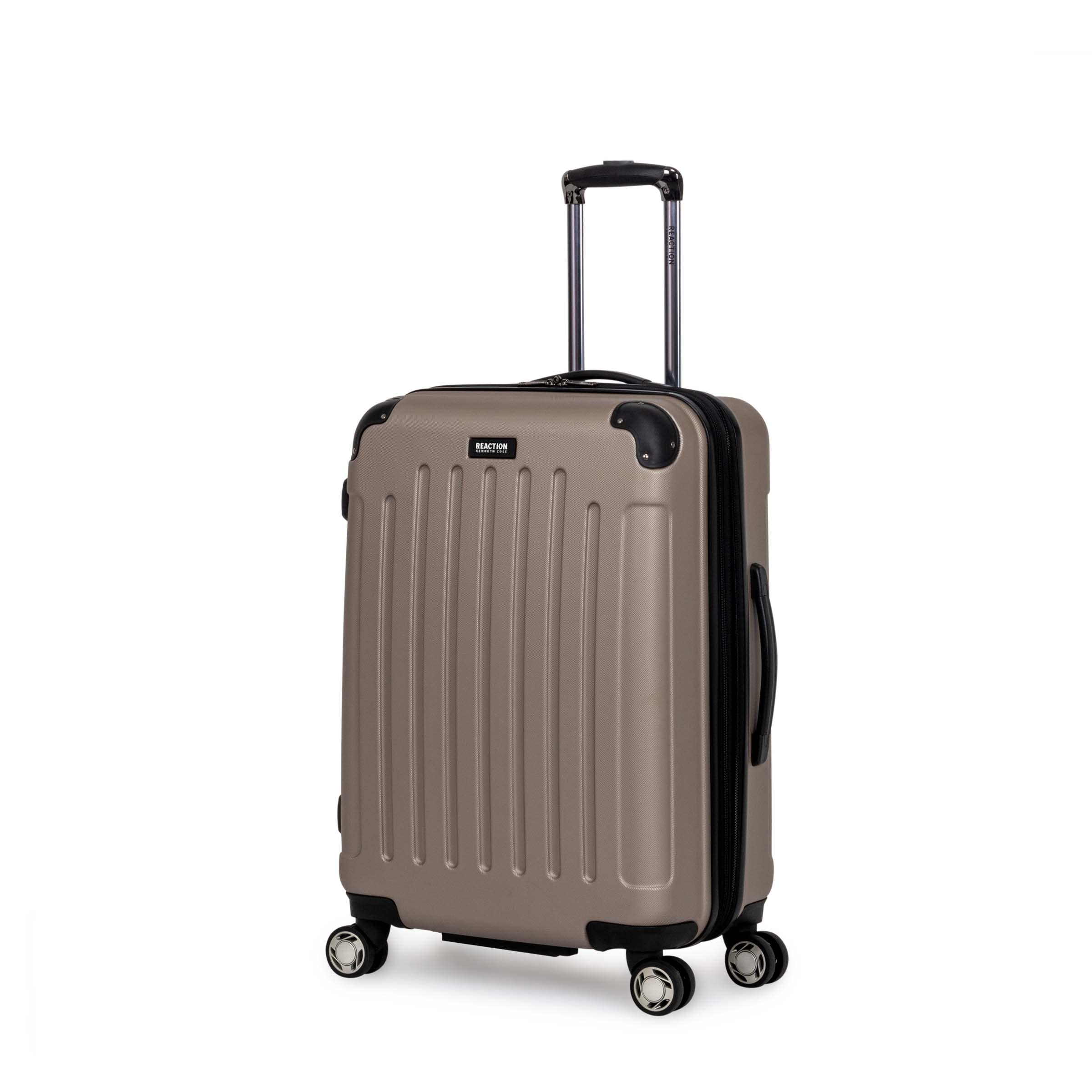 Kenneth Cole REACTION Renegade 24-Inch Expandable Hardside Spinner Luggage with 8-Wheels - Lightweight Checked Suitcase in Champagne | Perfect for Business Travel & Vacation Packing
