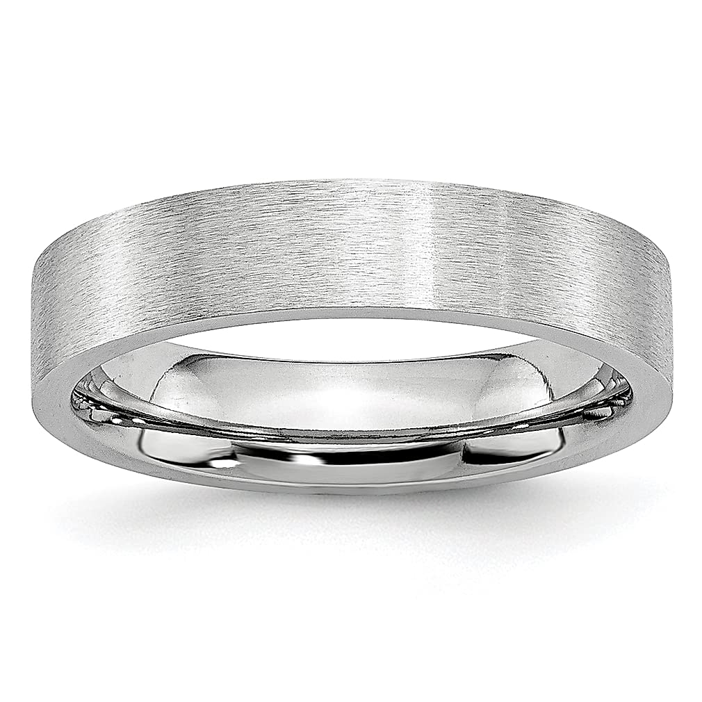 Cobalt Blue 5mm Flat Band Ring for Men - Classic Wedding Jewelry, Fashionable Gift for Dad, Him & Husband - Perfect for Anniversaries, Engagements & Special Occasions