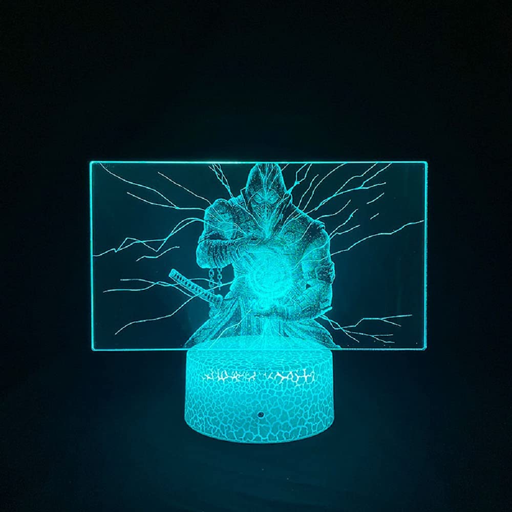 3D LED Night Light with Remote Control - 16 Color Changing Table Lamp, Smart Touch & Remote, Sub-Zero Design - Perfect for Kids Room, Christmas & Birthday Gifts, Home Decoration, Bedside & Nursery Lighting