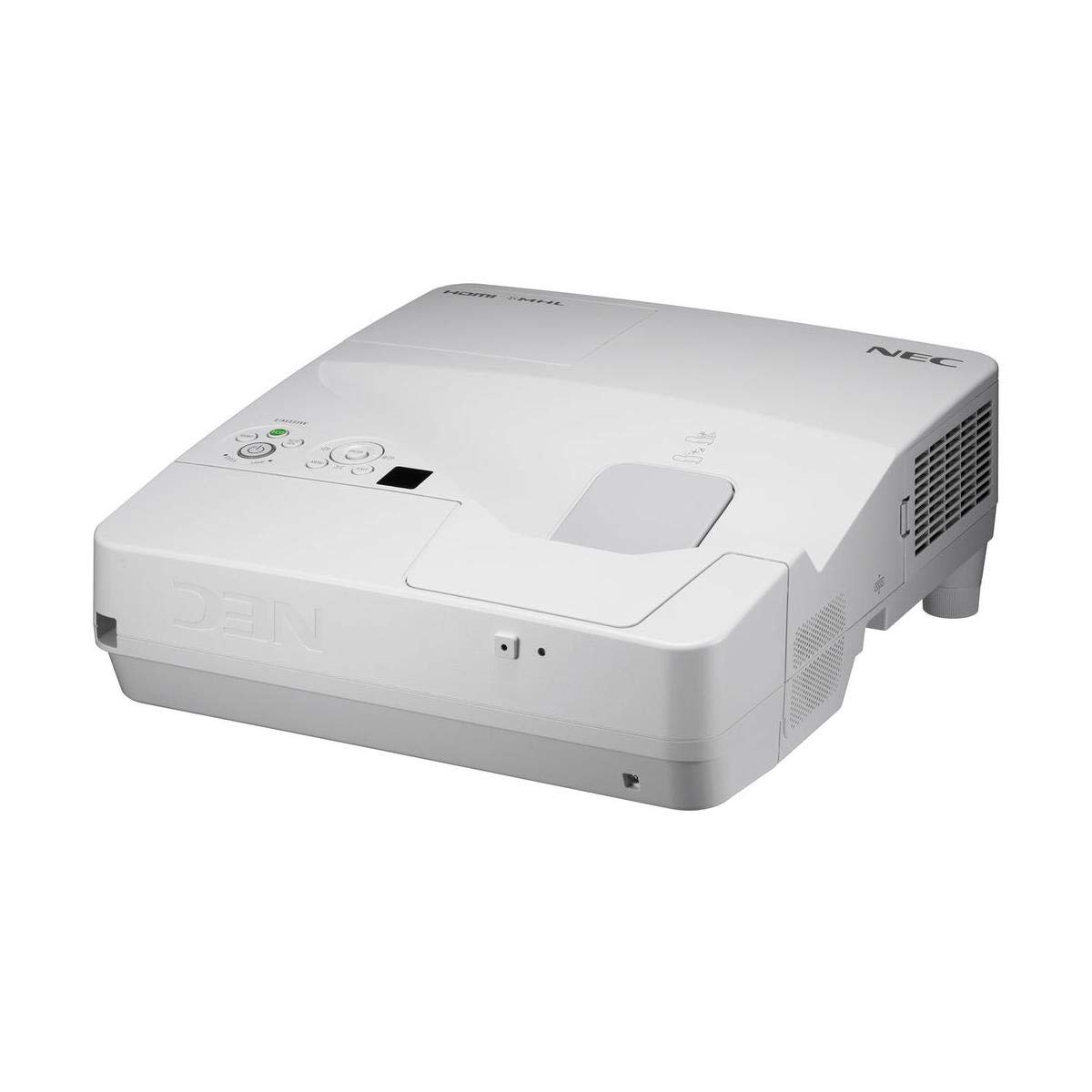 NEC NP-UM361X Ultra Short Throw Projector - 4K UHD Home Theater Projector for Movies, Gaming & Office Presentations | Bright 3600 Lumens | HDR & 3D Ready | Perfect for Living Rooms, Classrooms & Conference Rooms