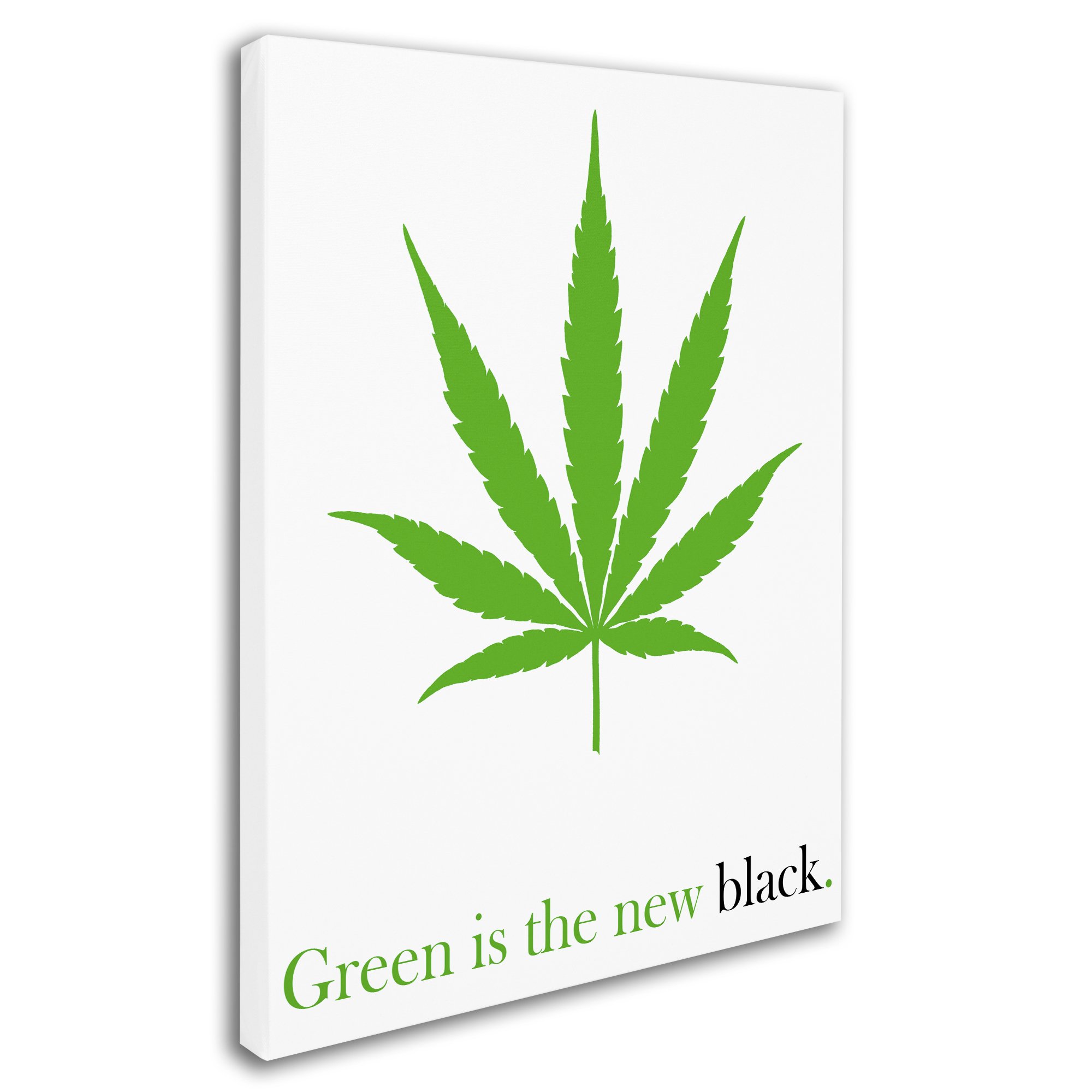 Potman 14x19 Inch Black Canvas Wall Art - Modern Home Decor for Living Room, Bedroom & Office