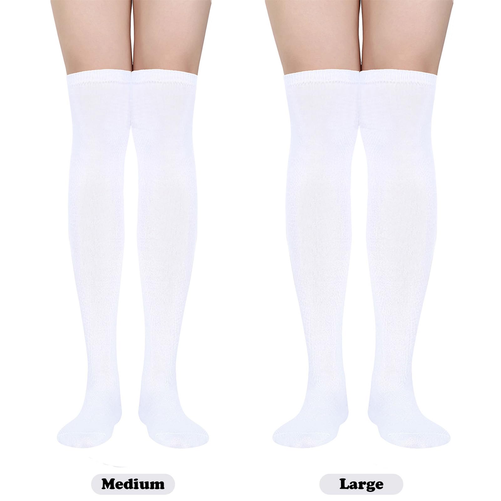 SATINIOR Women's Knee High Socks - Halloween Cosplay Stockings for Party, Costume, Anime, Gothic Lolita Fashion - Perfect for Halloween, Cosplay Events & Themed Parties