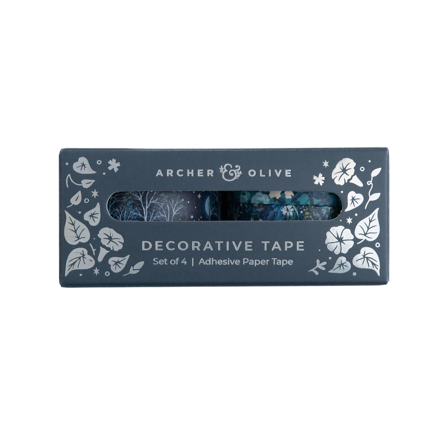 Archer and Olive Moonlit Garden Washi Tape Set - 30 Rolls Decorative Japanese Paper Tape for Journaling, Scrapbooking & Bullet Journal - Perfect for DIY Crafts, Gift Wrapping & Planner Decorations
